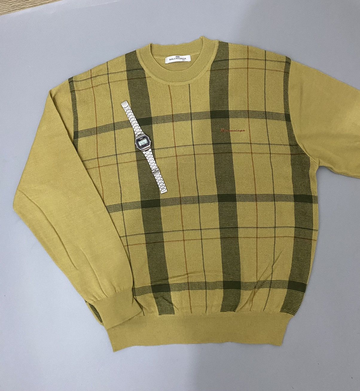 Balenciaga 💥Nova Check💥Balenciaga Sweatshirt Size US L / EU 52-54 / 3 - 8 Thumbnail