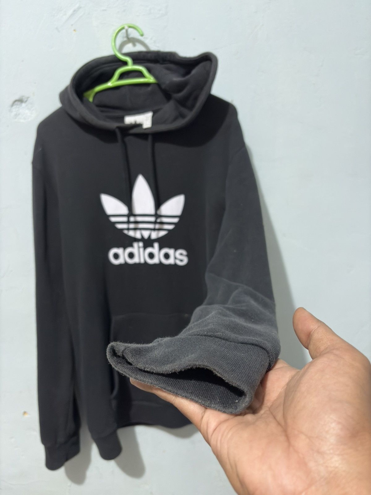 Adidas Adidas Originals Trefoil Black Hoodie Vintage Style Size US M / EU 48-50 / 2 - 3 Thumbnail