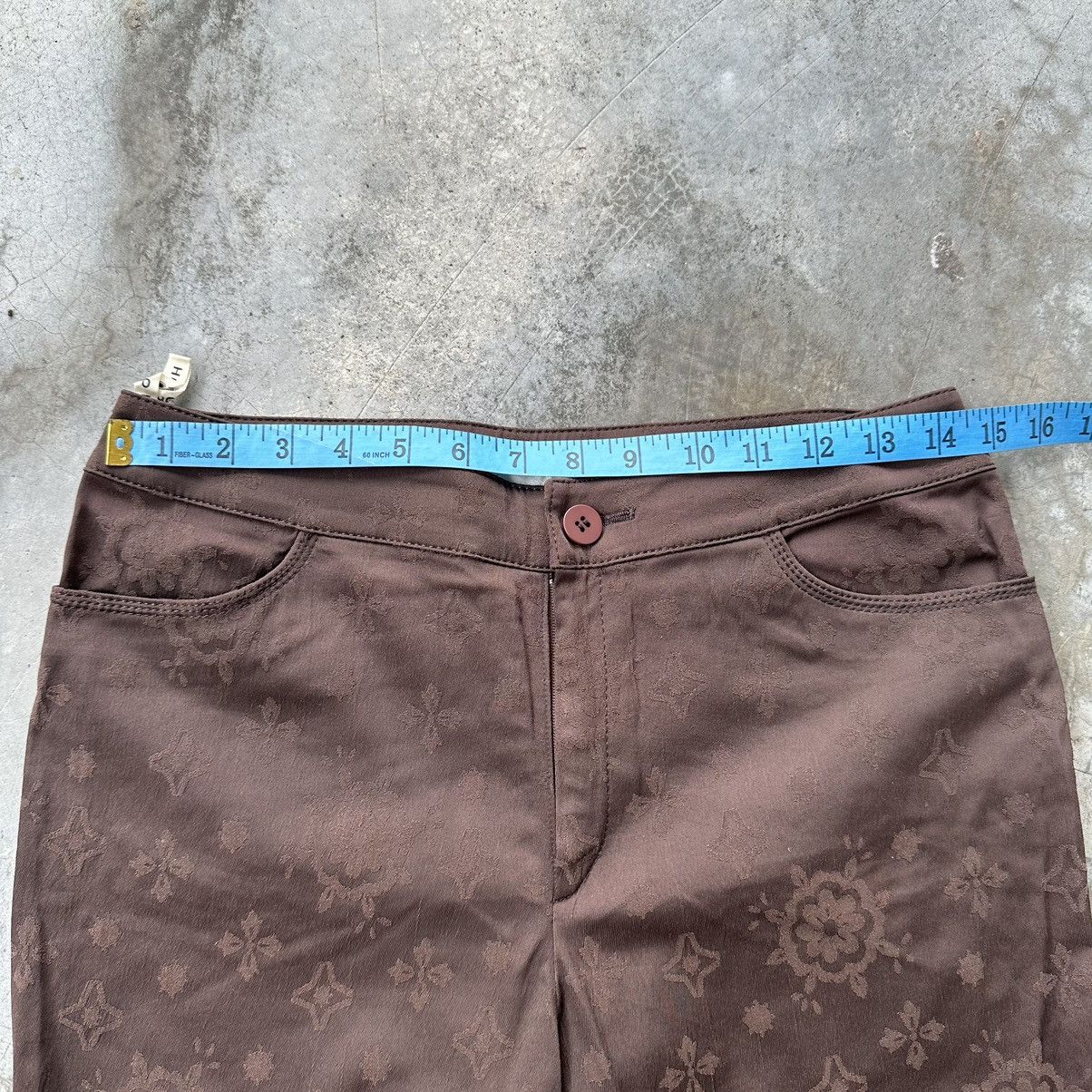 Hiroko Koshino Homme × Japanese Brand VINTAGE HIROKO KOSHINO HOMME STRETCHABLE MONOGRAM PANTS Size 28" / US 6 / IT 42 - 8 Thumbnail