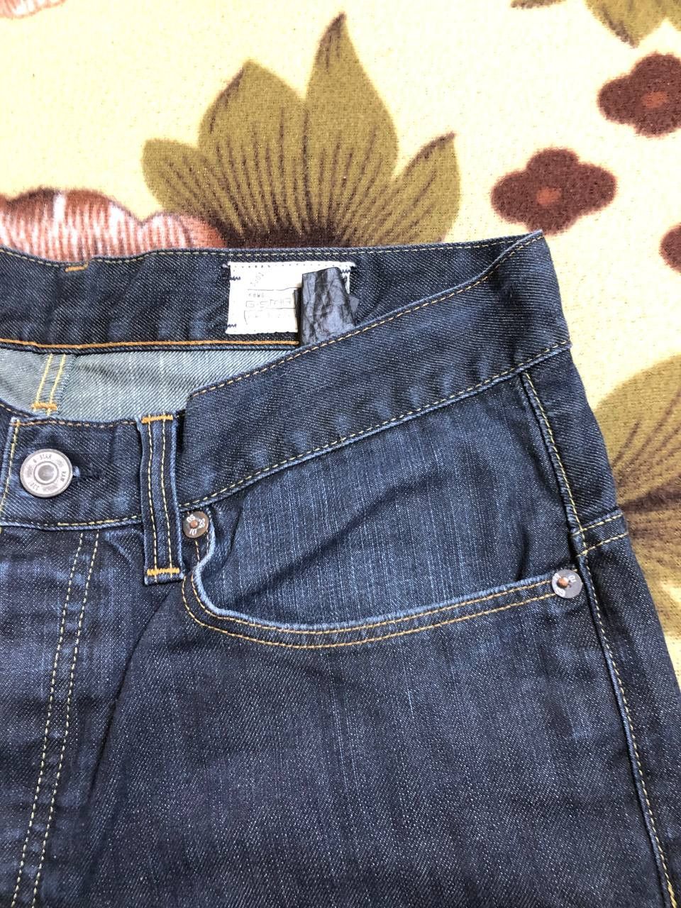 G-Star G Star Raw 3301 Slim Straight Jean Blue Button Fly Size US 30 / EU 46 - 9 Thumbnail
