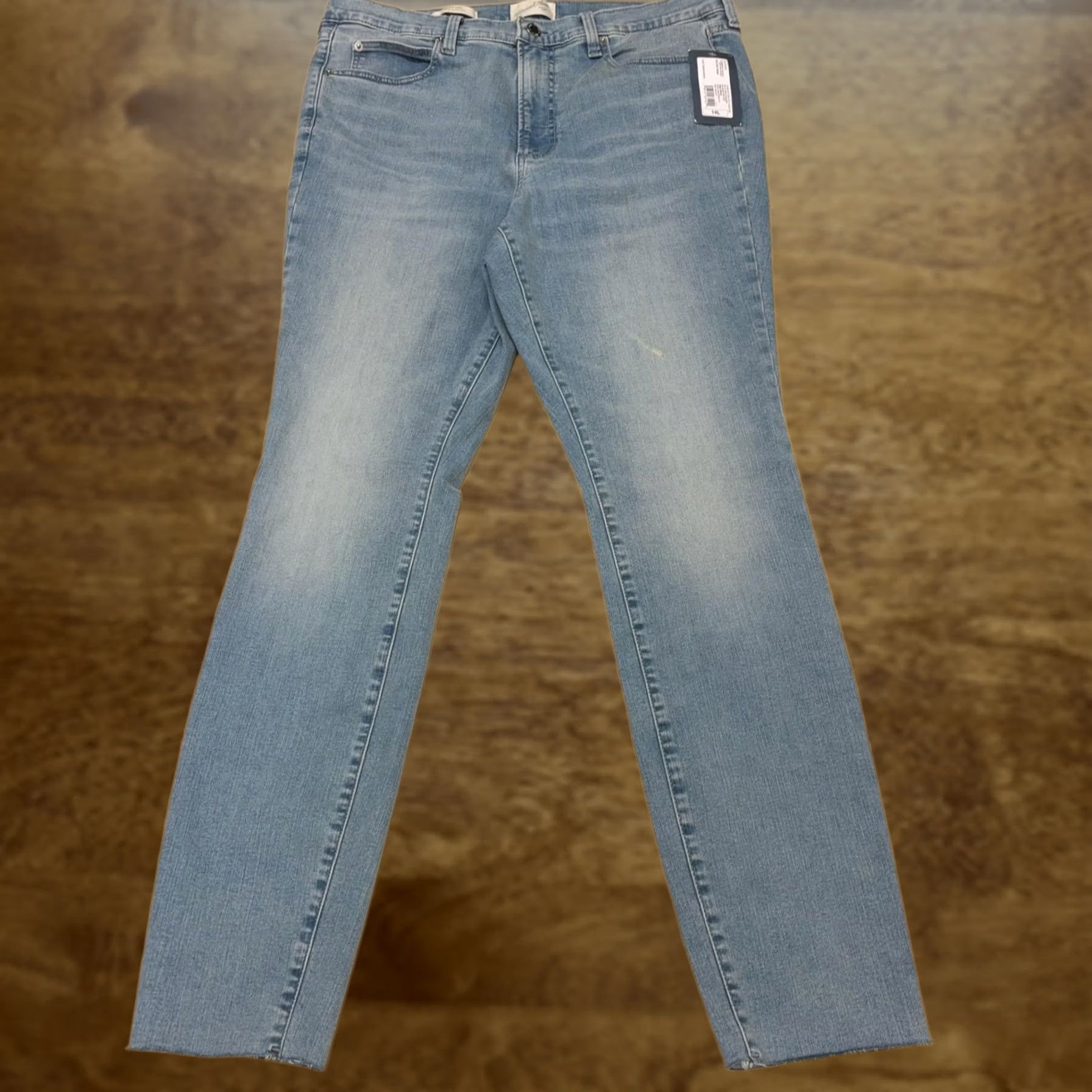 Vintage Universal Thread Skinny Jeans Womens 14L Light Wash Stretch Denim High Rise Size 36" / US 14 / IT 50 - 1 Thumbnail