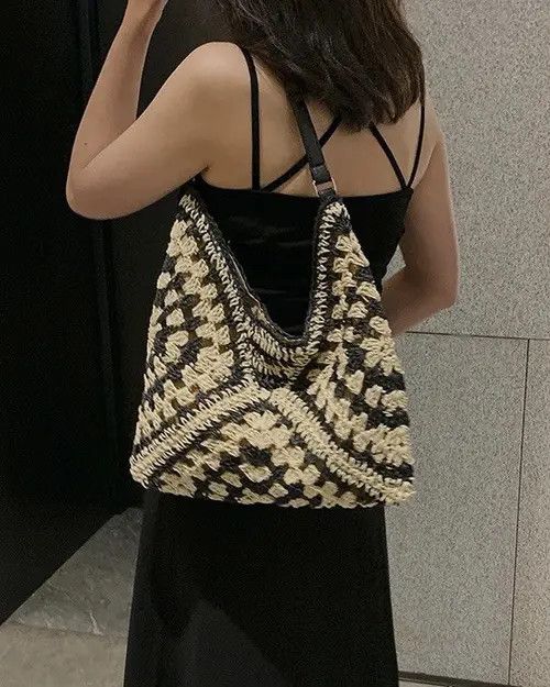 Handmade Fashion Handmade Weave Straw Handbag / Shoulder bag Size ONE SIZE - 2 Thumbnail