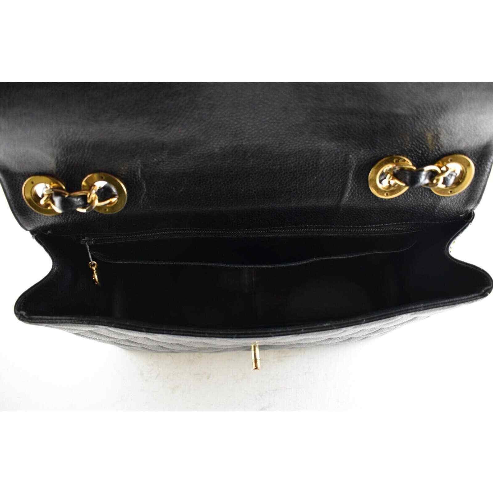 Chanel Chanel Vintage Jumbo Flap CC Logo Shoulder Crossbody Bag Size ONE SIZE - 11 Thumbnail