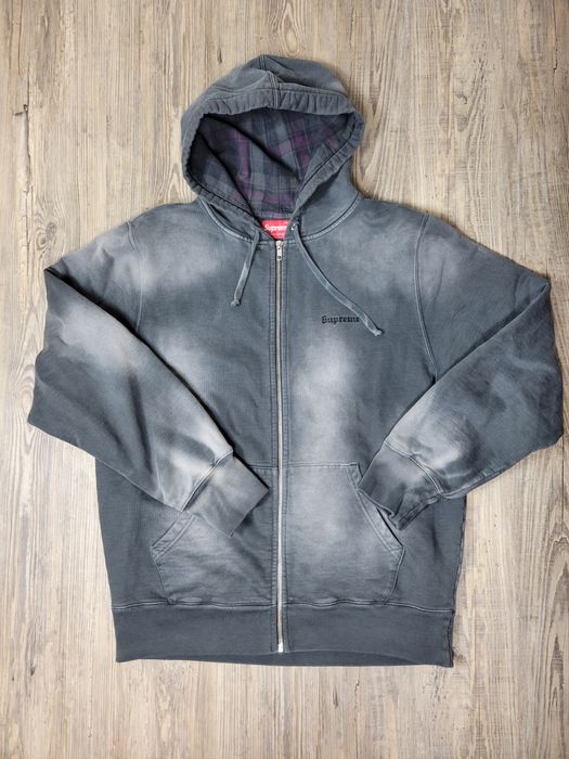 Supreme Supreme bleached zip up | Grailed