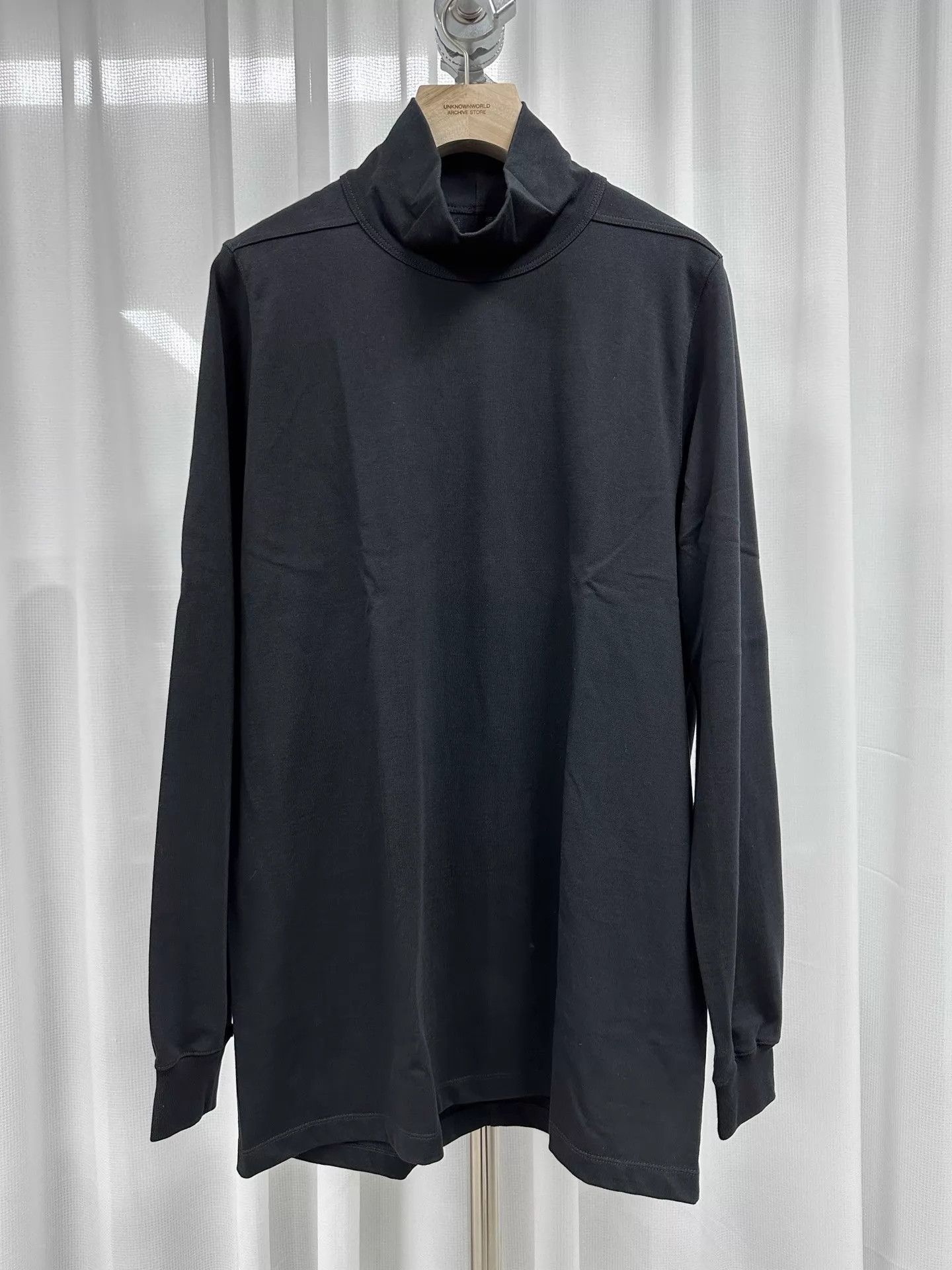 Rick Owens Rick Owens High Neck Long Sleeve Thick T-Shirt Size M Size US M / EU 48-50 / 2 - 1 Thumbnail