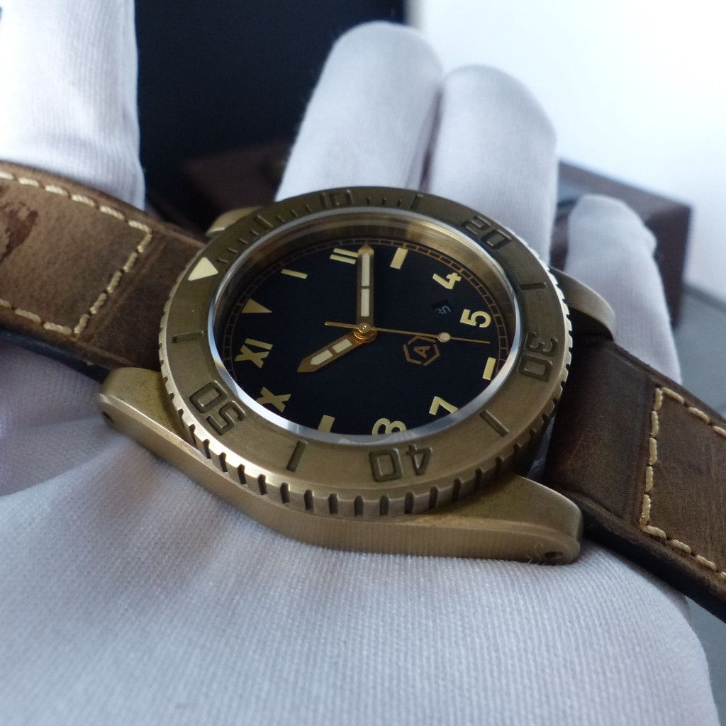 Other ANCON Sea Shadow Bronze watch califonia dial 1943 AGC-4 Size ONE SIZE - 4 Thumbnail