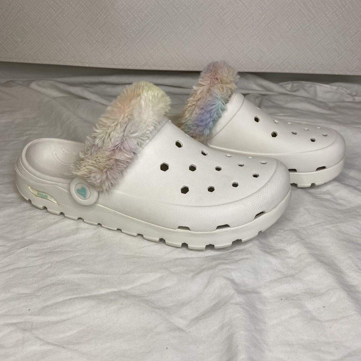 Other Skechers Foamies ArchFit Clogs Womens White Sz 10 Slides EUC Size US 10 / IT 40 - 2 Thumbnail