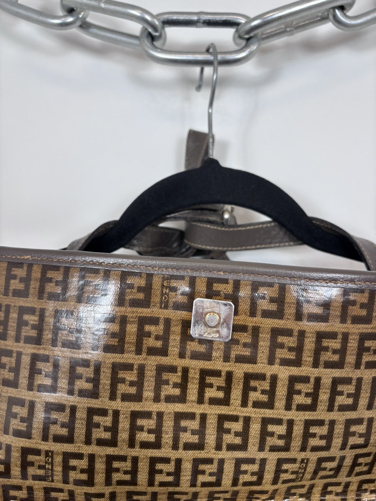 Fendi Vintage Fendi Zucchino Orange Brown Monogram Shoulder Bag Size ONE SIZE - 8 Thumbnail