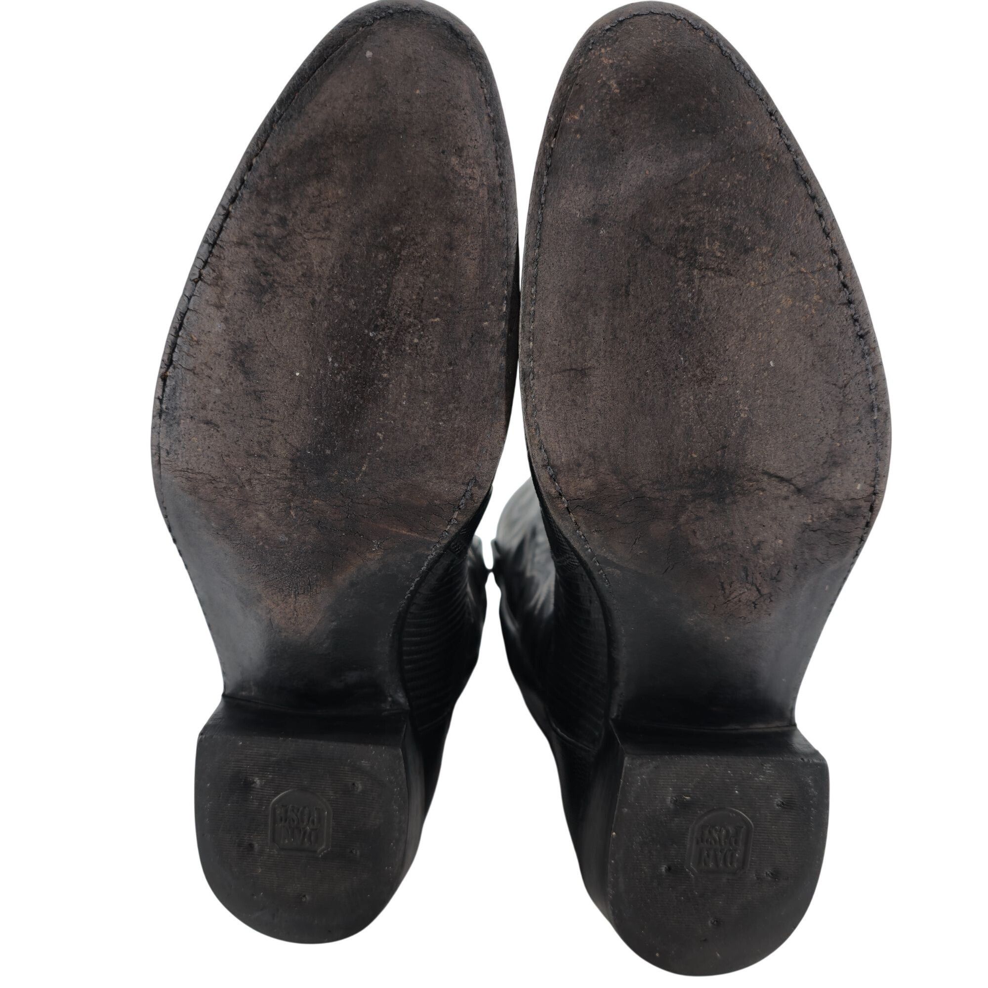 Dan Post Mens 12D Exotic Teju Lizard Vintage Dan Post Black Cowboy Size US 12 / EU 45 - 4 Thumbnail