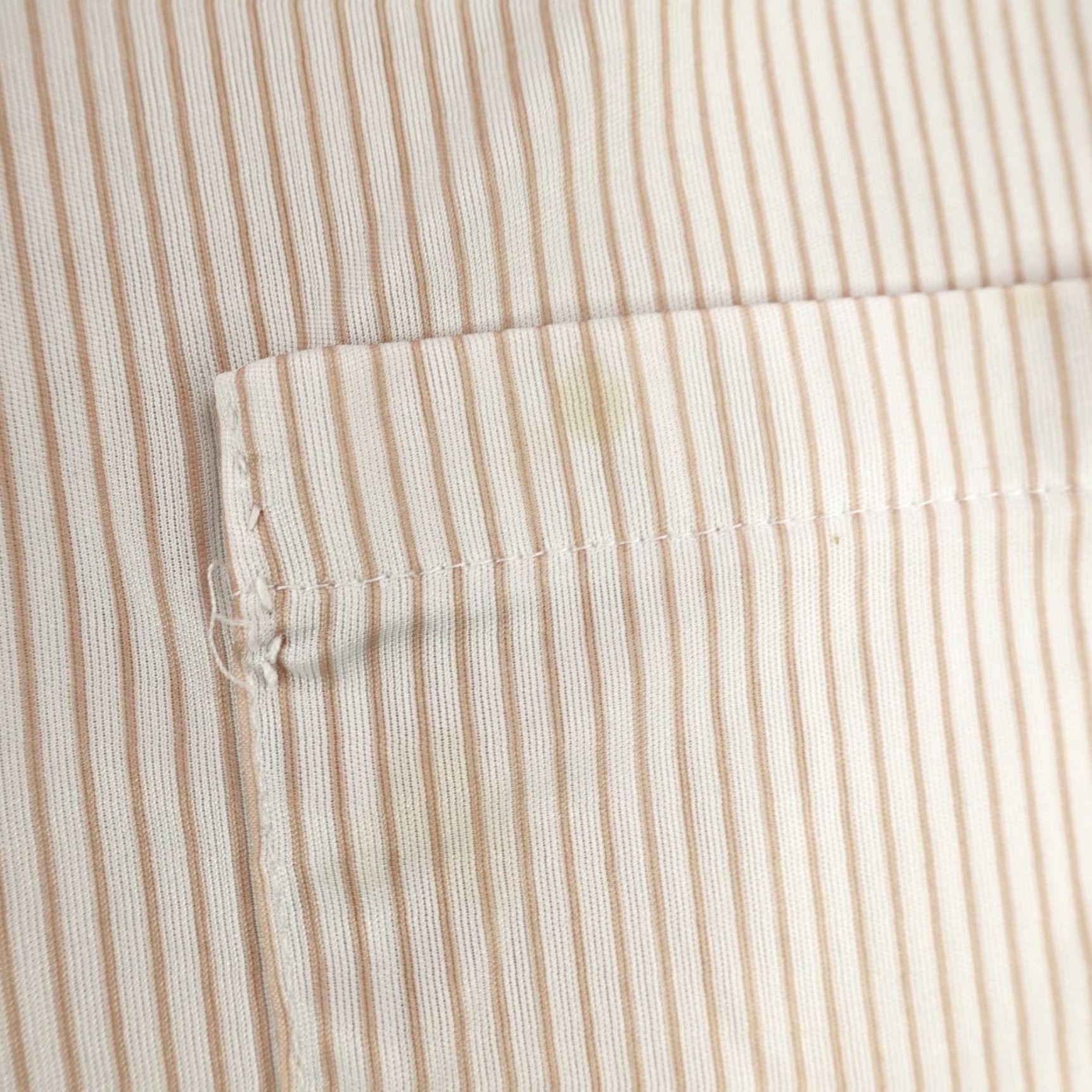 Ford Vintage Carina Ford Shirt Mens Large Brown White Striped Disco Polo 70s USA ^ Size US L / EU 52-54 / 3 - 3 Thumbnail