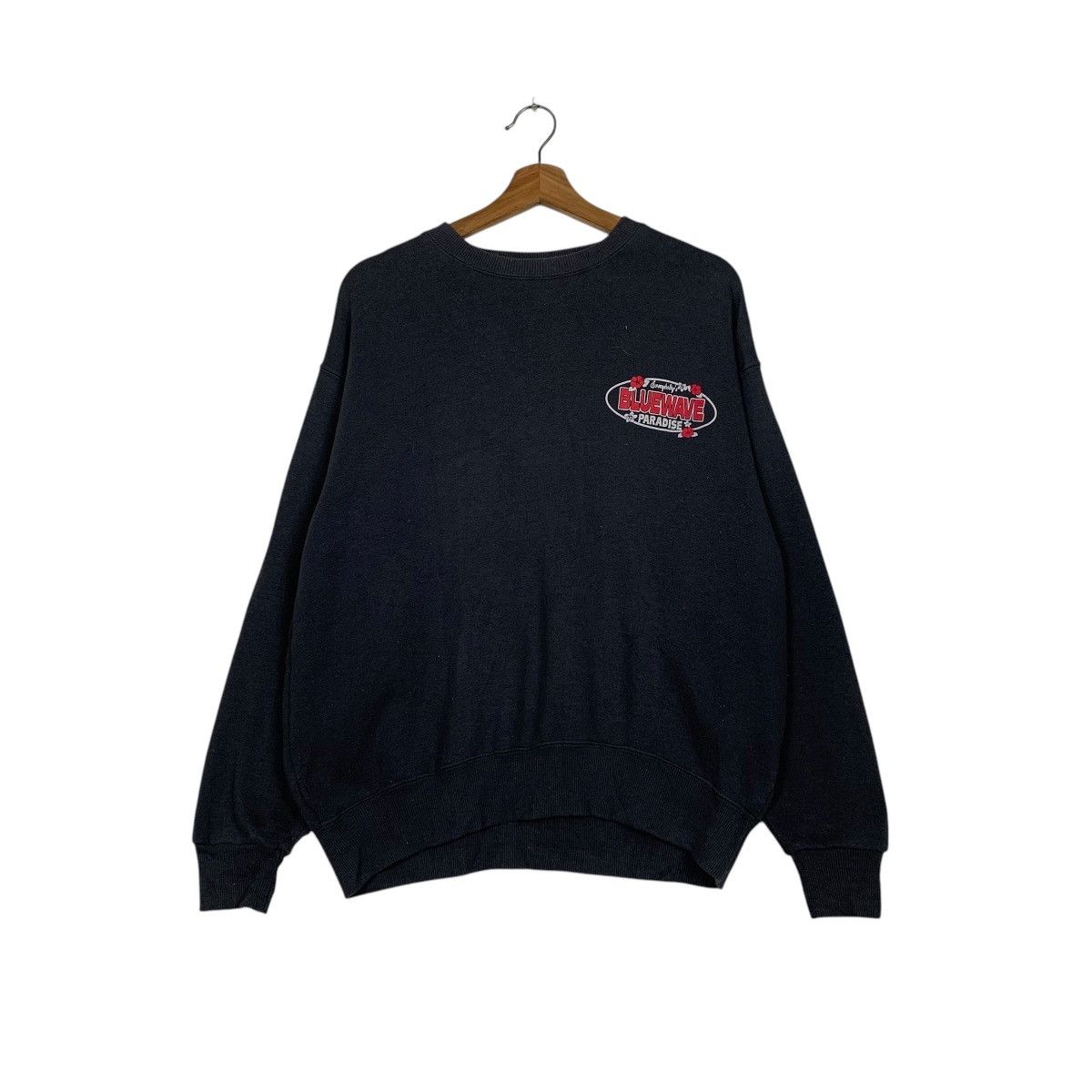 Japanese Brand Vintage Blue Wave Paradise Surfing Sweatshirt Size US M / EU 48-50 / 2 - 2 Thumbnail