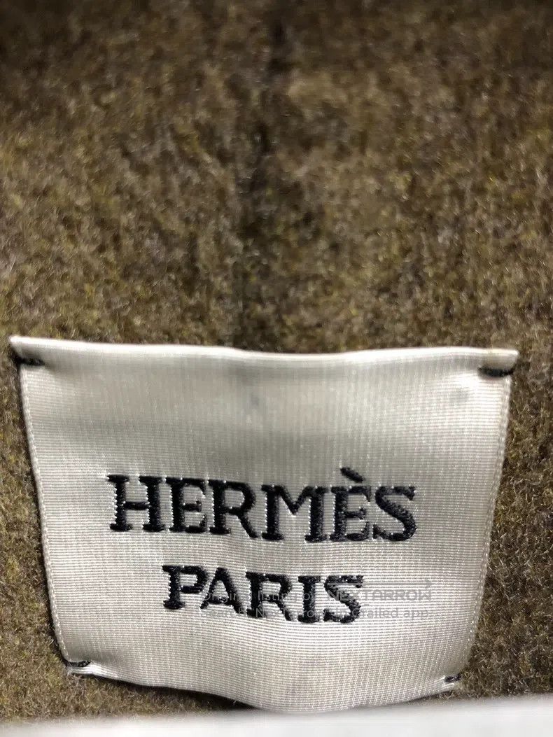 Hermes Hermes Solid color waist long sleeve coat, tundra green Size XS / US 0-2 / IT 36-38 - 3 Thumbnail