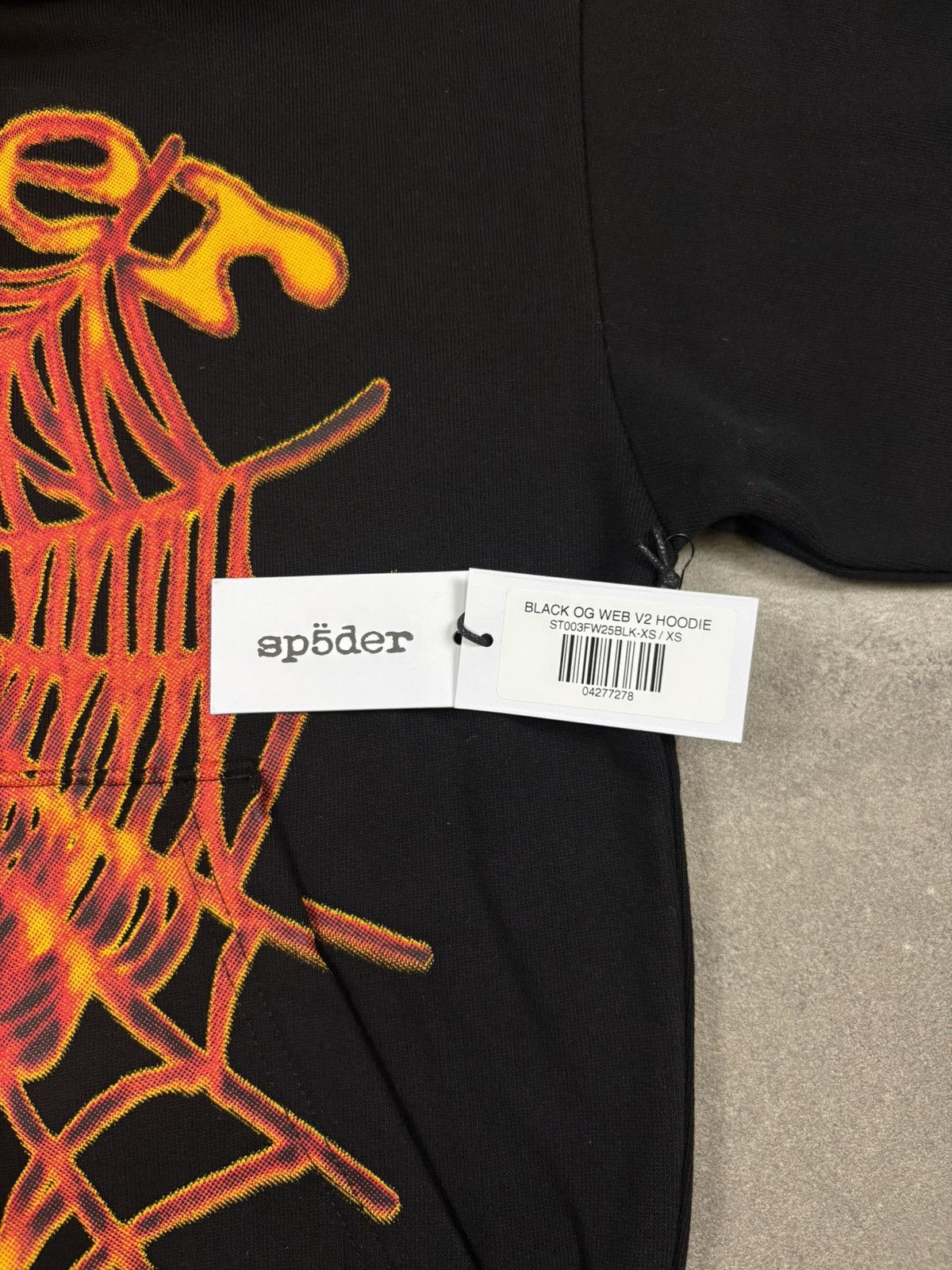 Sp5der Sp5der OG Web V2 Hoodie, Black Size US XS / EU 42 / 0 - 6 Thumbnail