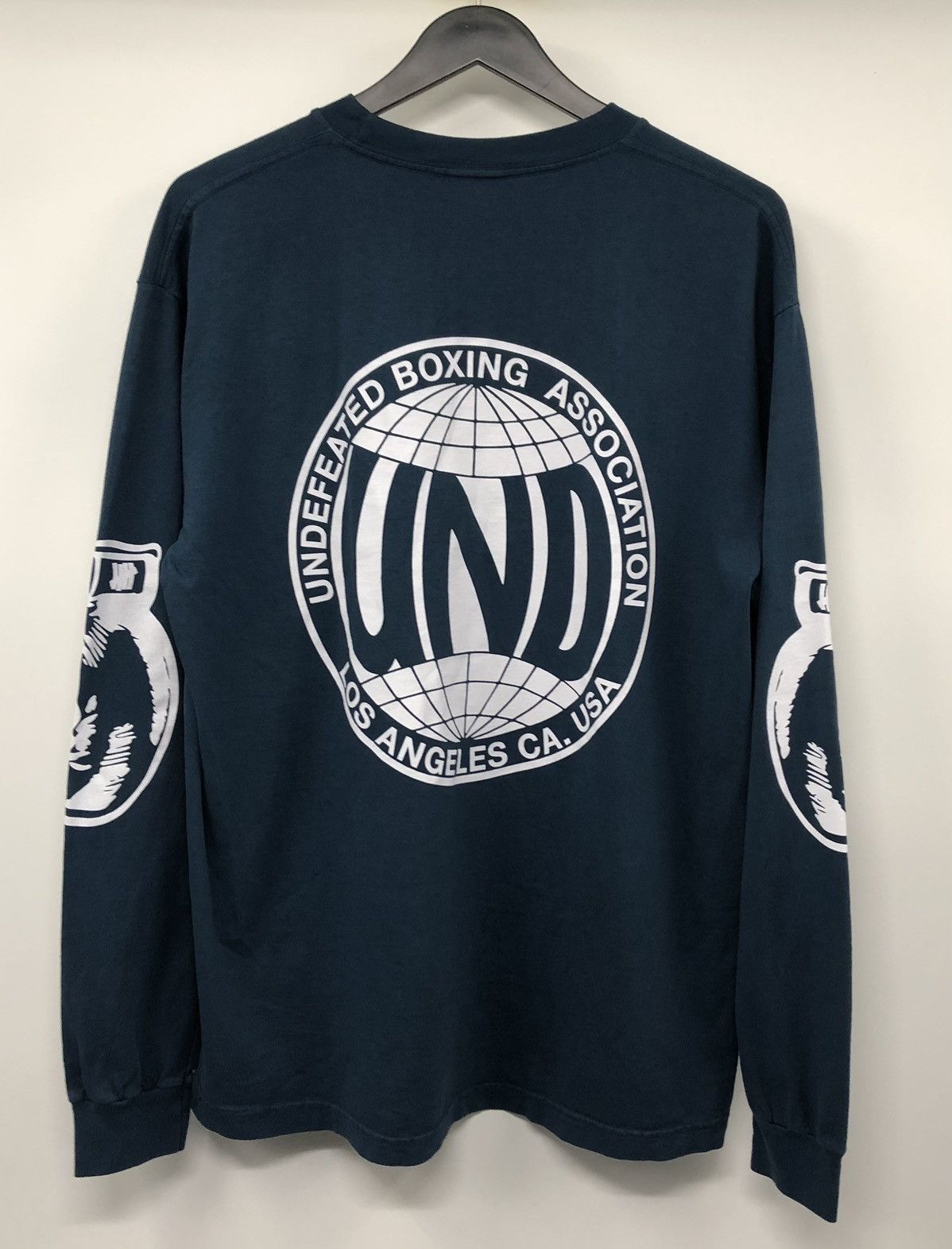 Undefeated Undefeated UBA Boxing Association Blue Long Sleeve T-Shirt Size US M / EU 48-50 / 2 - 9 Thumbnail