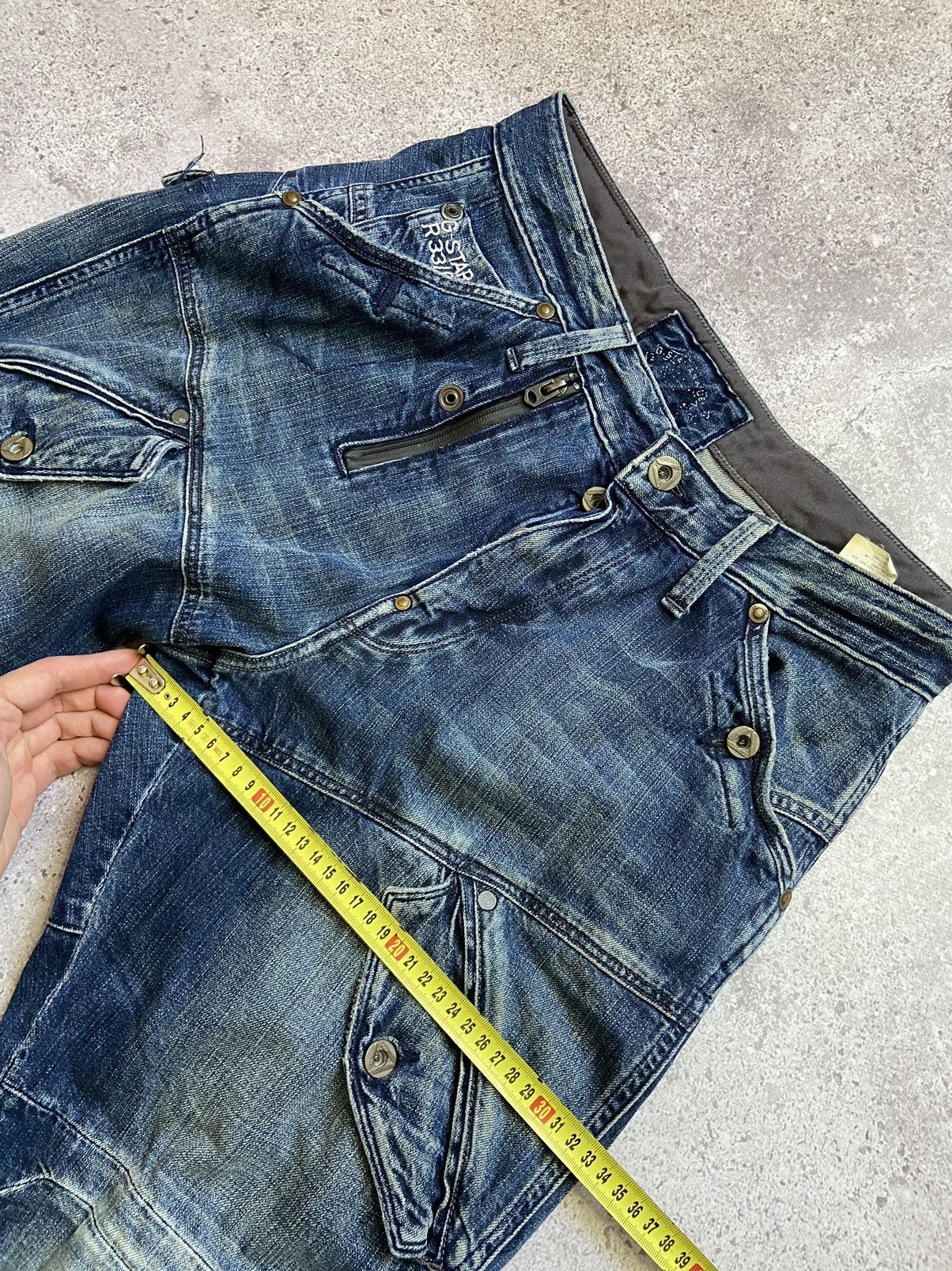 G-Star G-Star Raw 3D Double Knee Jeans Wide Legs Hype Denim Size US 33 - 5 Thumbnail