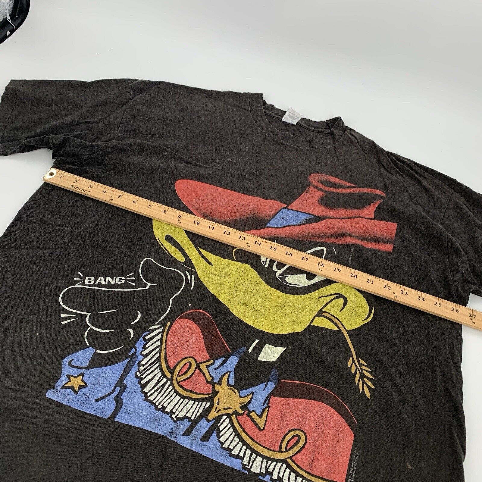 Vintage Vintage 1993 Looney Tunes Daffy Duck Western SS T-Shirt Size US XXL / EU 58 / 5 - 8 Thumbnail