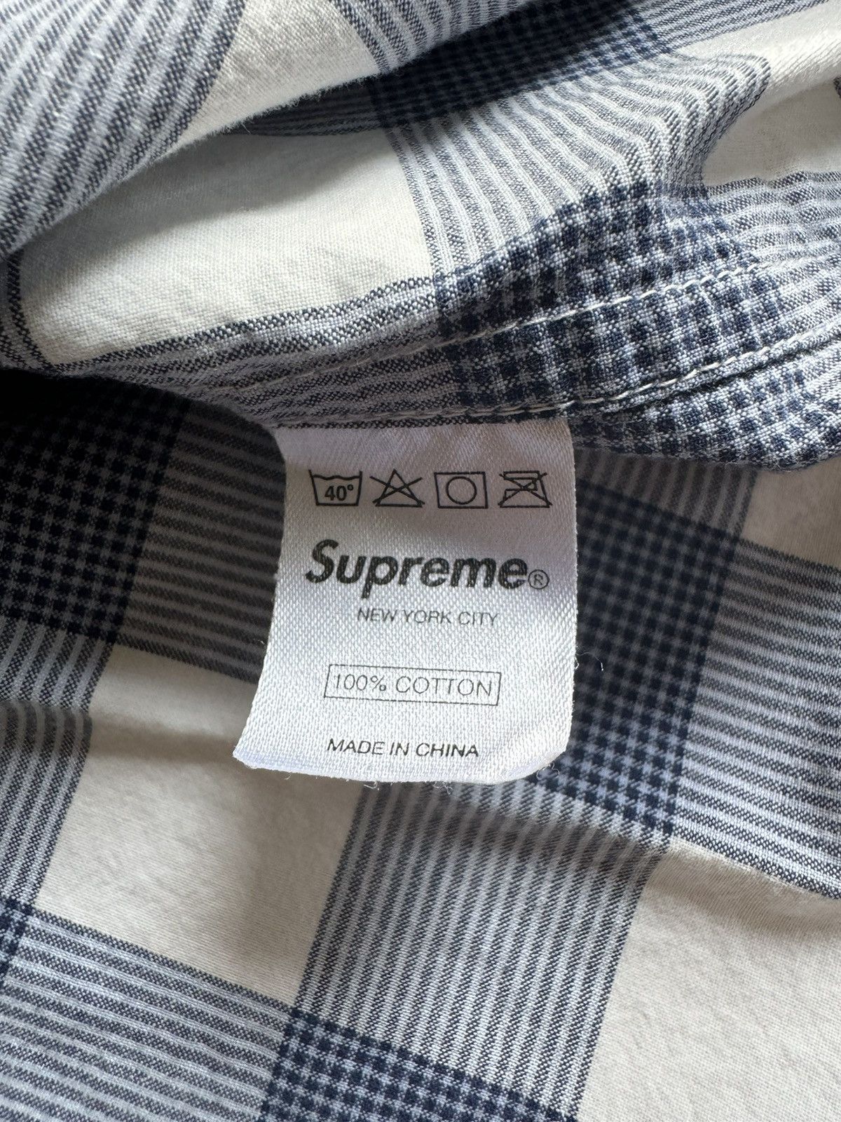 Supreme Supreme blue plaid button up Size US M / EU 48-50 / 2 - 5 Thumbnail
