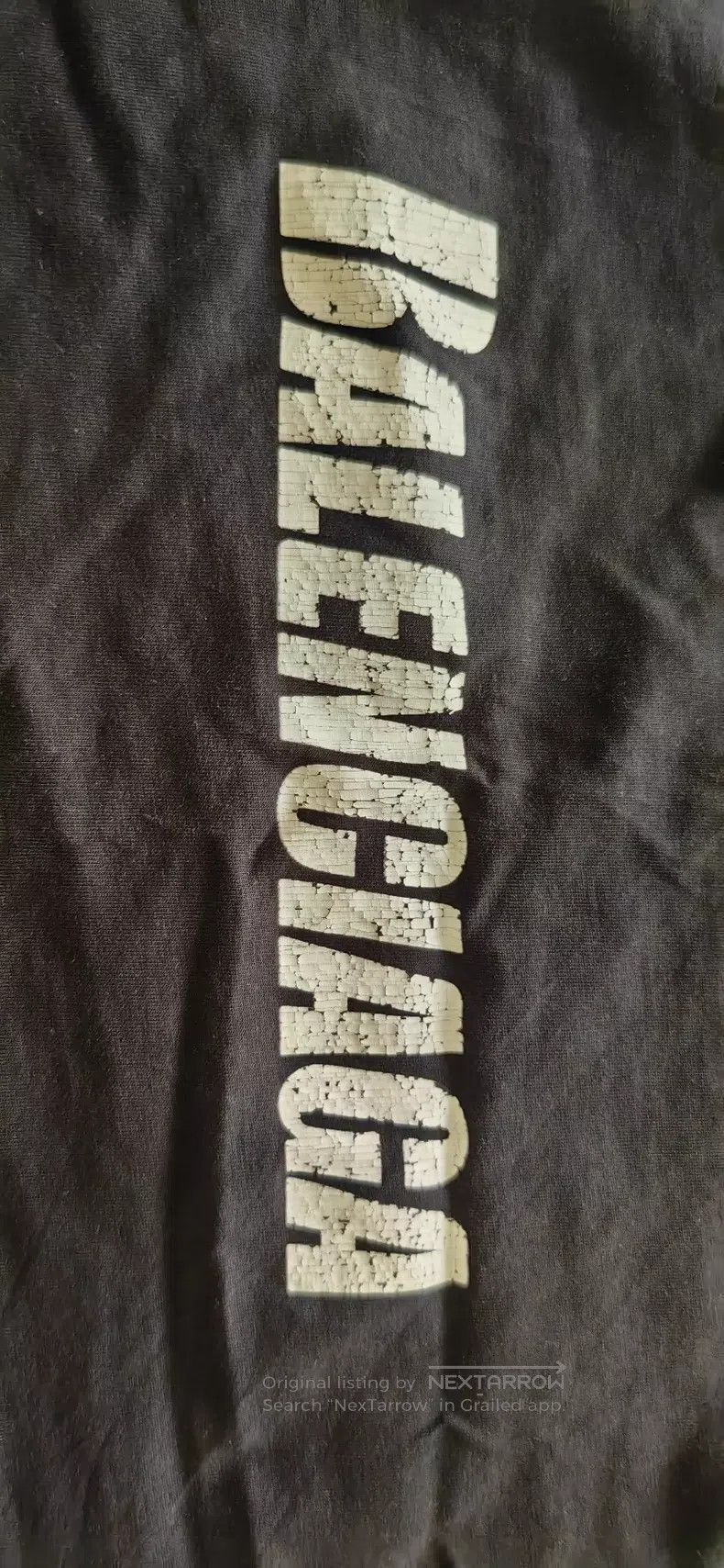 Balenciaga Balenciaga Letter Printed Pattern Hole Round Neck Short Sl Size US S / EU 44-46 / 1 - 2 Thumbnail