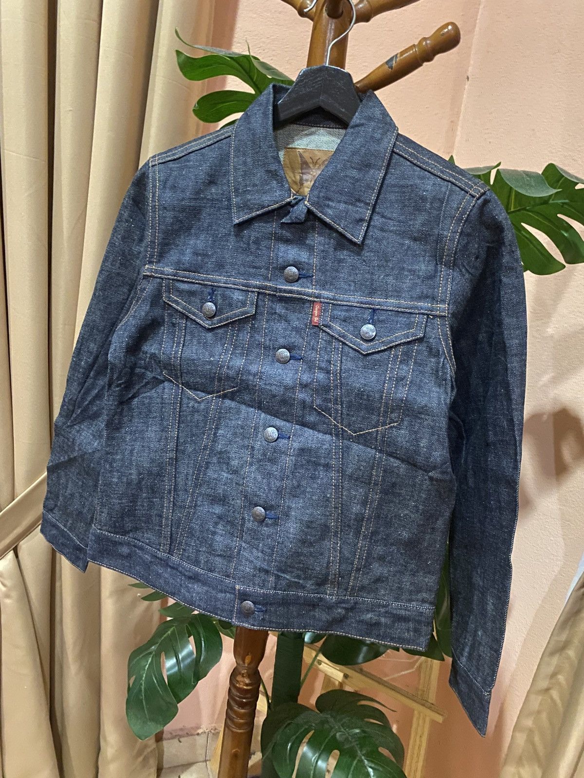 Chevignon Chevignon Vintage Selvedge Denim Jacket French Workwear Size US XXS / EU 40 - 2 Thumbnail
