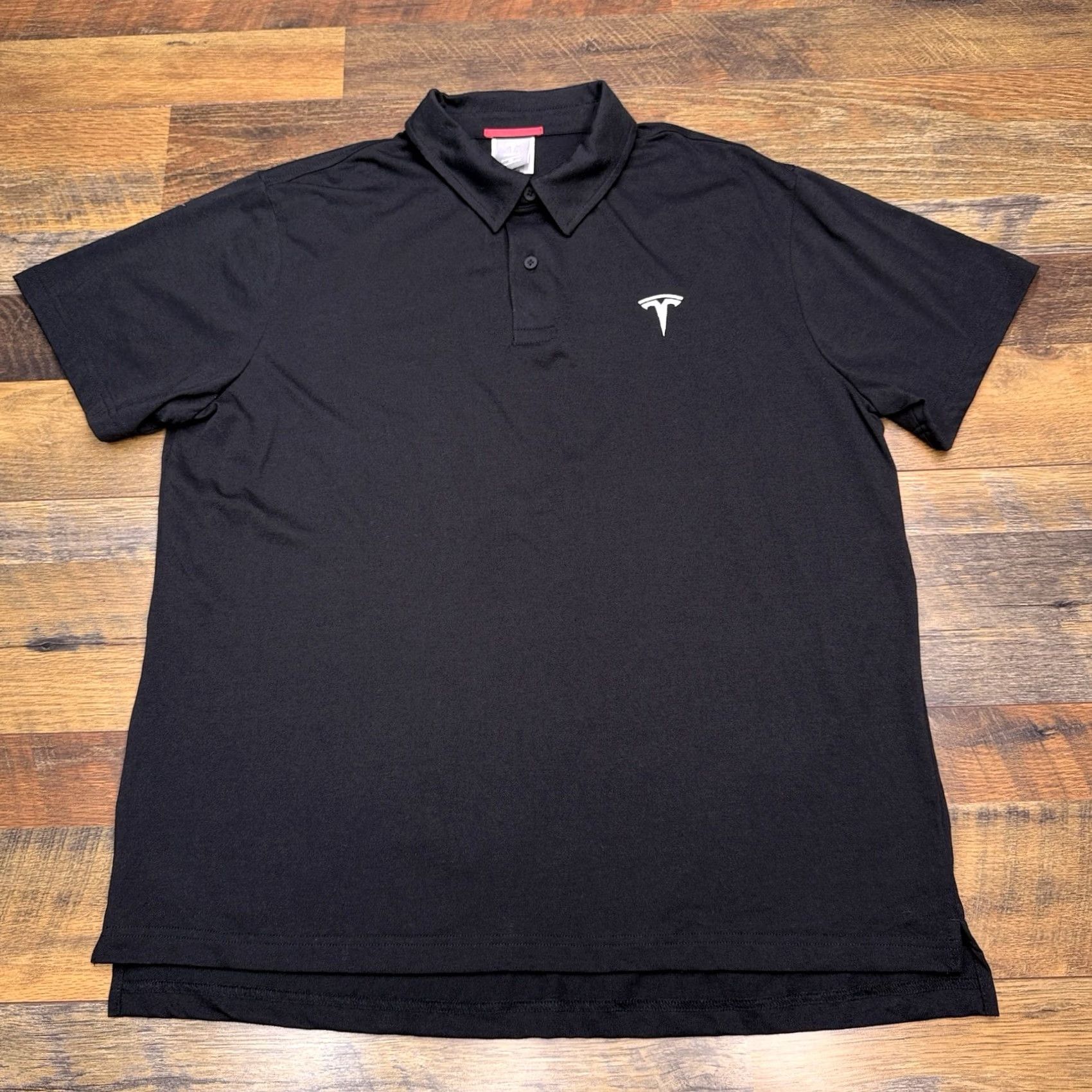 Vintage Tesla Polo Shirt Mens XL Black Logo Embroidered Casual Short Sleeve Polo Size US XL / EU 56 / 4 - 2 Thumbnail