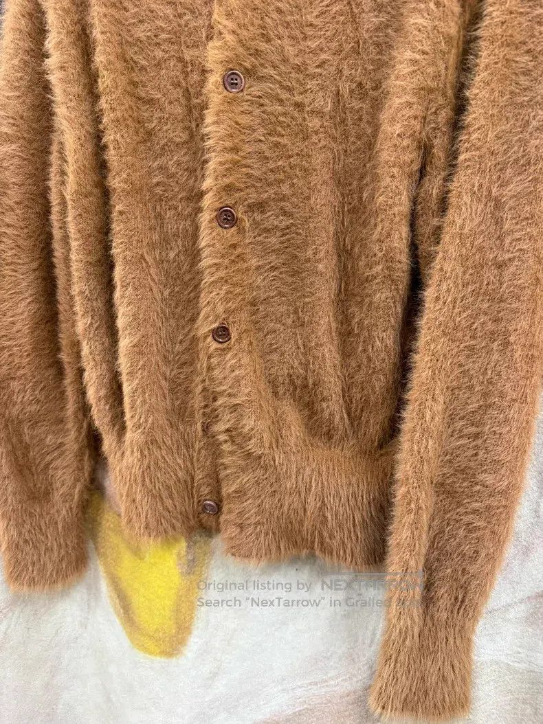 Dries Van Noten Dries Van Noten Soft Long-haired Collar Open Cardigan Size US S / EU 44-46 / 1 - 5 Thumbnail