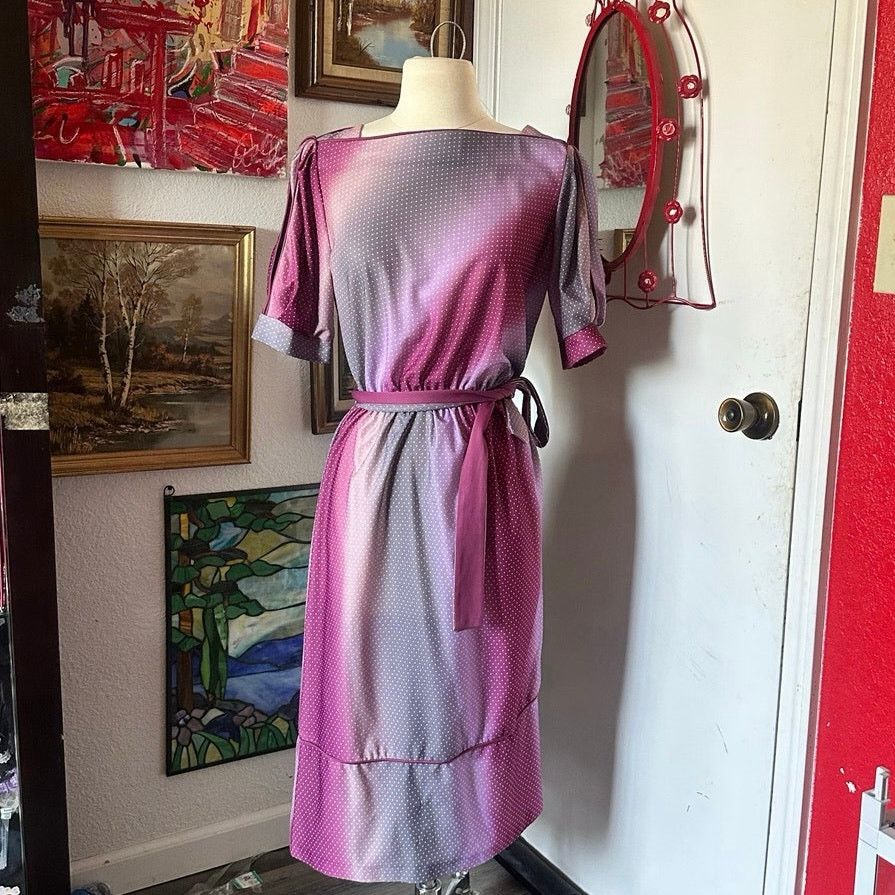 Other franky b purple gray polka dot maxi dress Size XL / US 12-14 / IT 48-50 - 1 Thumbnail