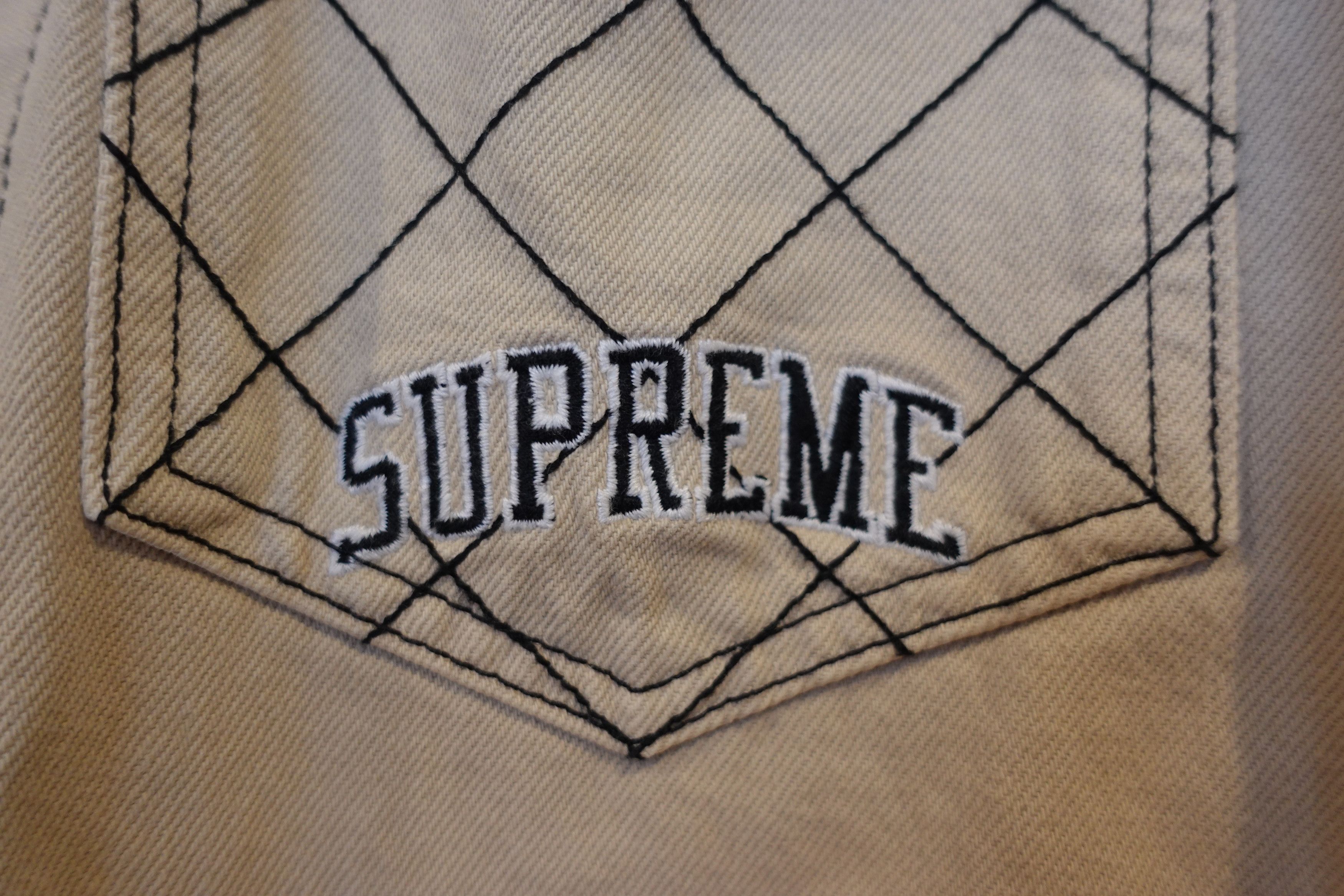 Supreme Supreme Diamond Stitch Denim Chore Coat Size US S / EU 44-46 / 1 - 2 Thumbnail