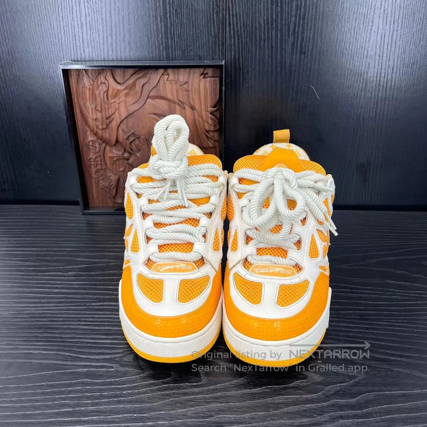 Louis Vuitton Yellow Lowtop Sneakers with Mesh Accents. Size US 9 / EU 42 - 7 Thumbnail