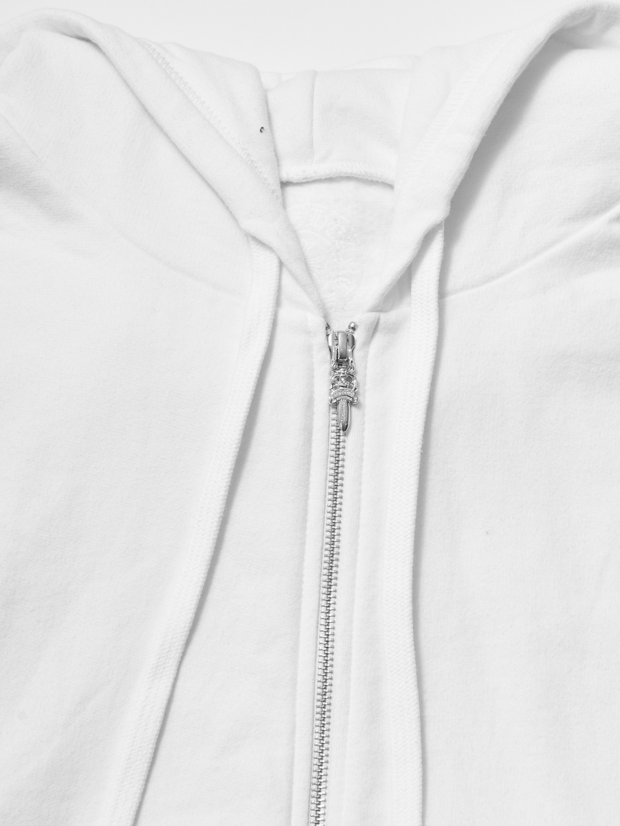 Chrome Hearts Chrome Hearts Blue Scroll White Zip Up Hoodie Size US M / EU 48-50 / 2 - 2 Thumbnail