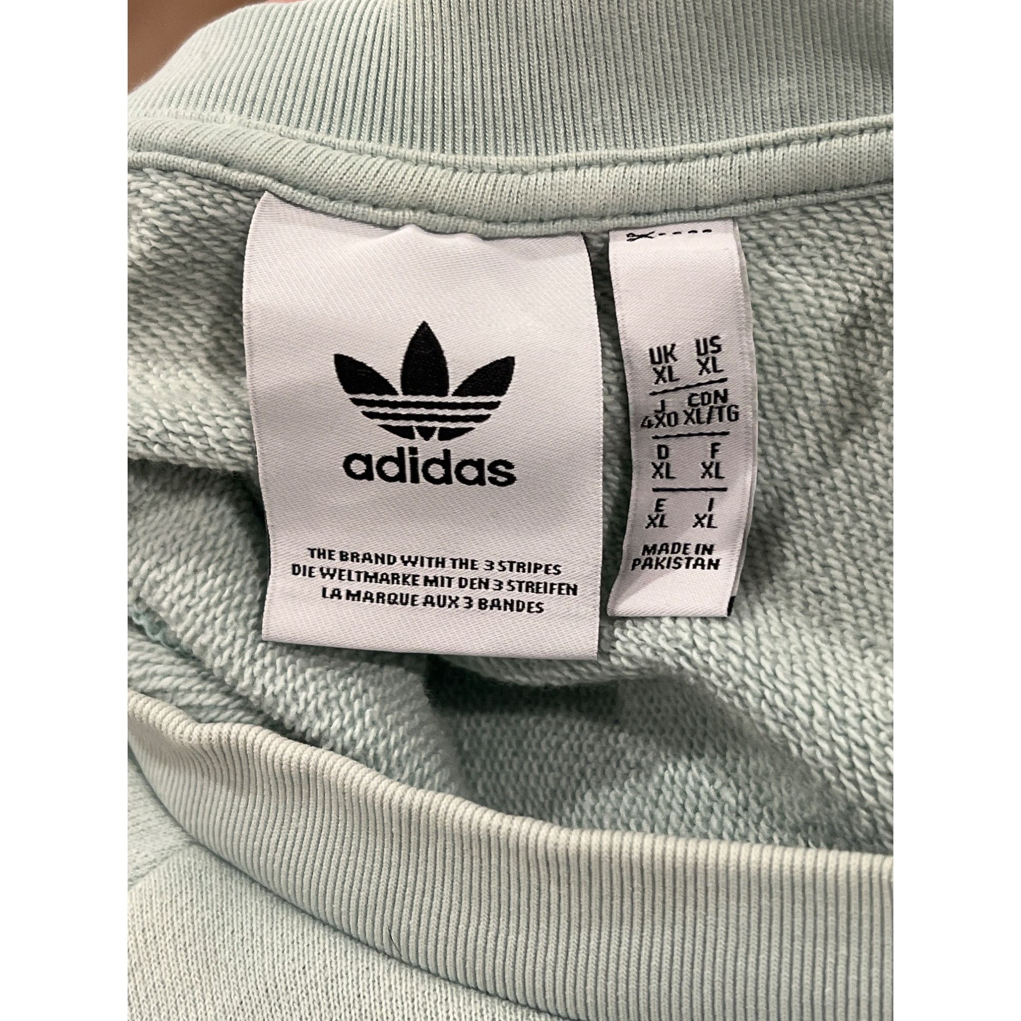 Adidas Adidas Trefoil Logo Size Large Sage Green Sweatshirt Retail Size XL / US 12-14 / IT 48-50 - 6 Thumbnail