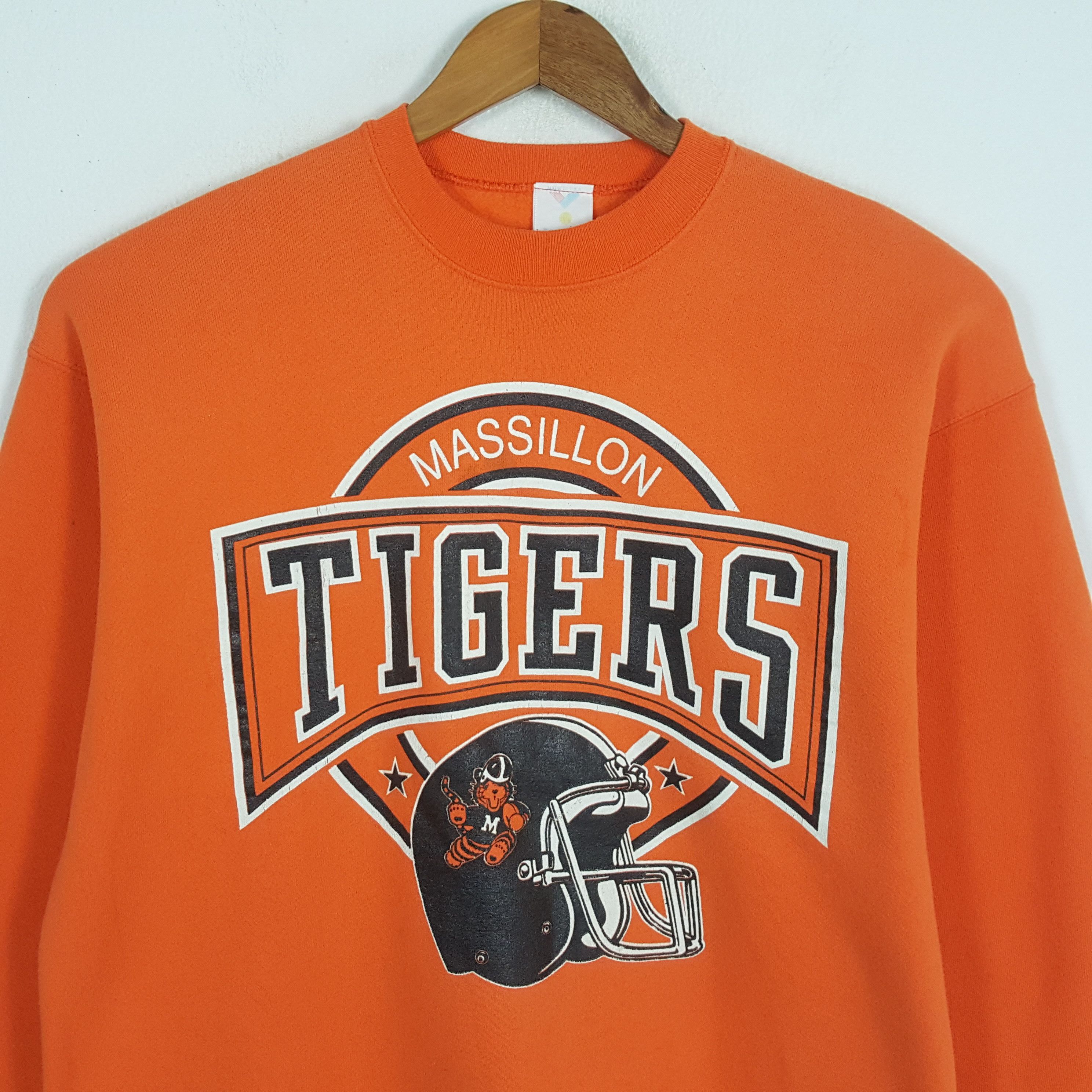 NFL × Vintage Vintage MASSILON TIGERS American Football NFL Swetahisrts Size US XL / EU 56 / 4 - 2 Thumbnail