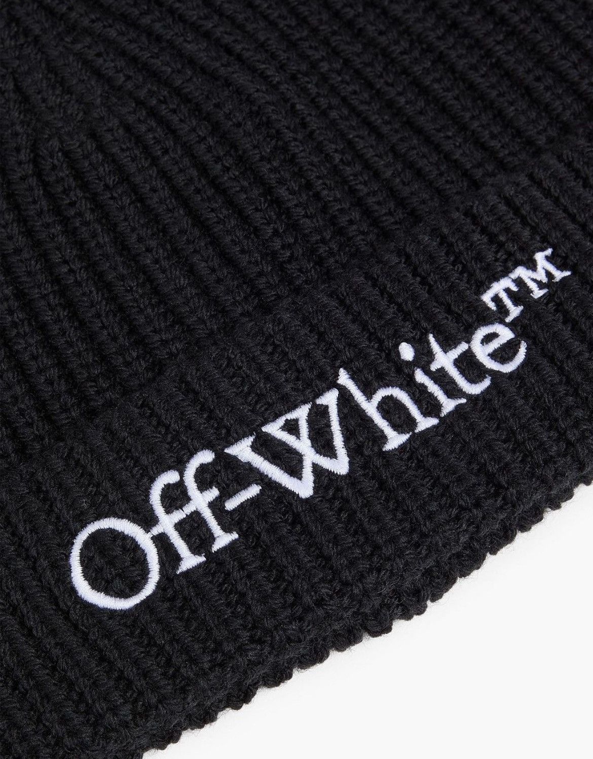 Off-White Off-white bookish classic logo beanie virgil abloh hat black Size ONE SIZE - 2 Thumbnail
