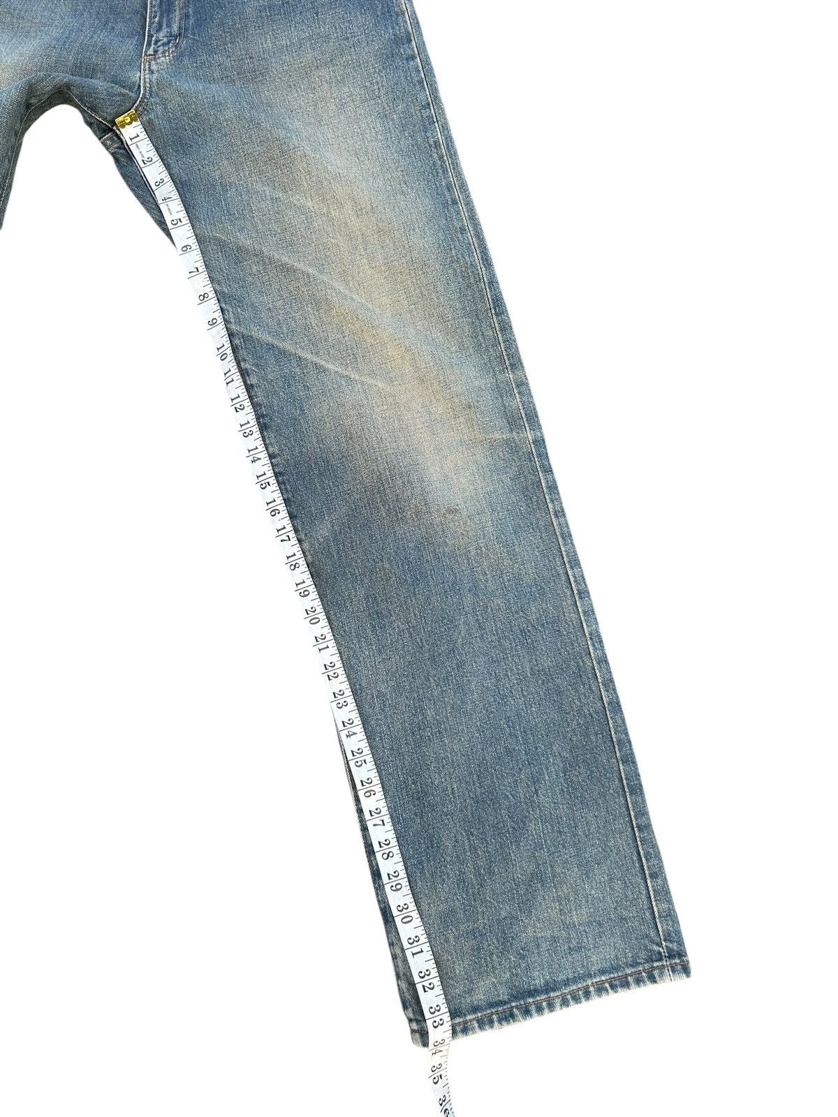Japanese Brand × Vintage × Wrangler Wrangler Selvedge Baggy Distressed Denim Jeans Size US 30 / EU 46 - 13 Thumbnail