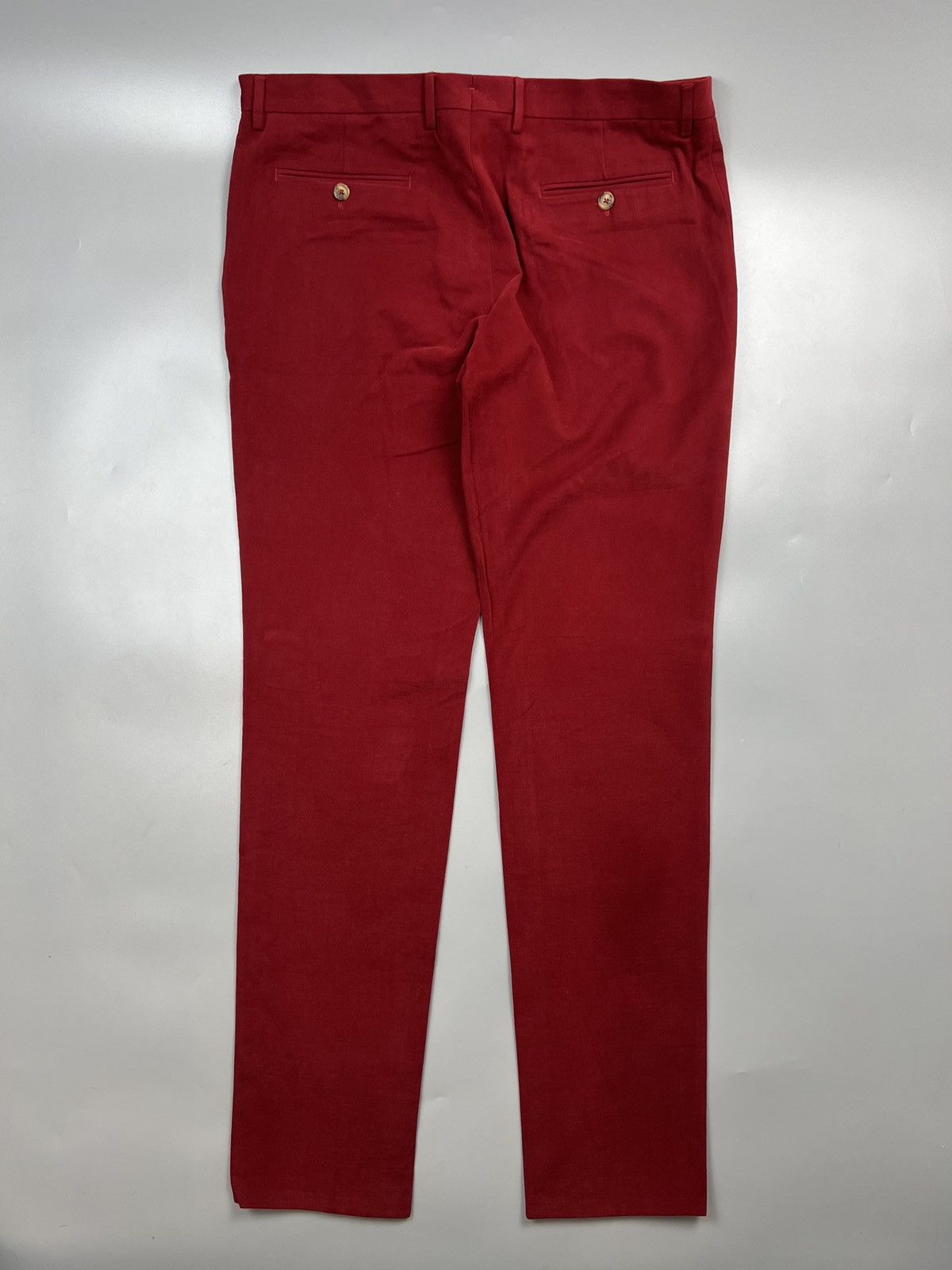 Etro Red Corduroy Trousers Pants (Y0606)