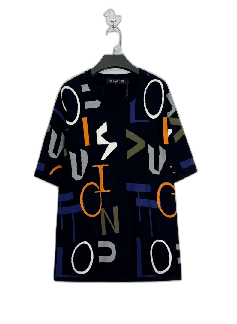 Louis Vuitton Louis Vuitton Colorful Knit Short Sleeve Top -2505 Size US XL / EU 56 / 4 - 1 Thumbnail