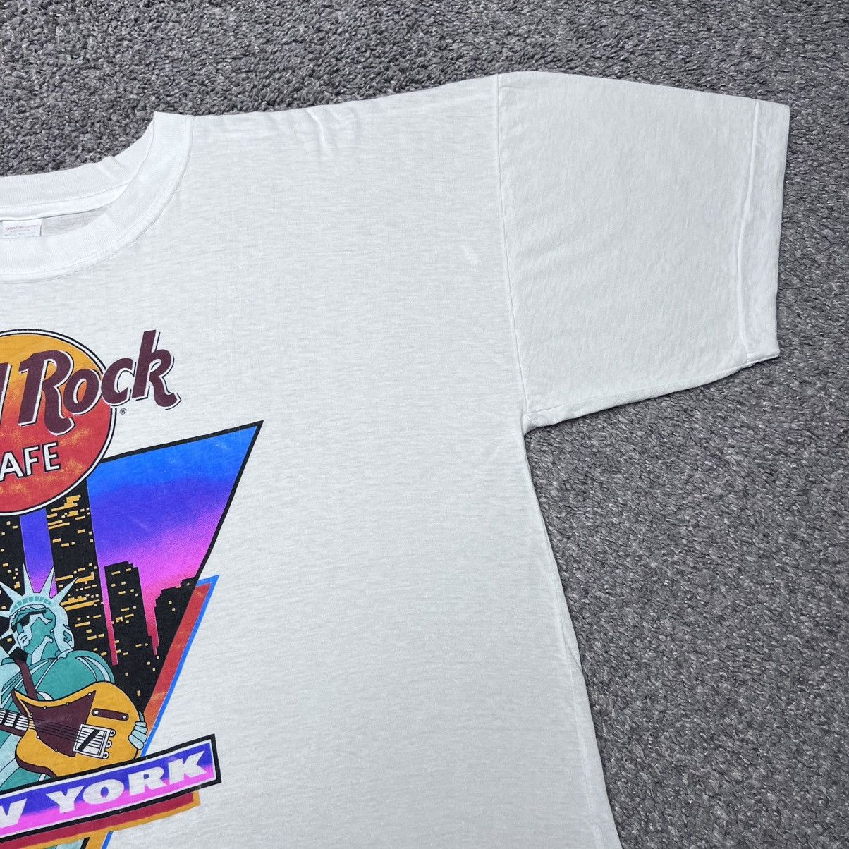 Hard Rock Cafe Vintage 90s Hard Rock Cafe New York City Art Graphic T-Shirt Size US XL / EU 56 / 4 - 6 Thumbnail