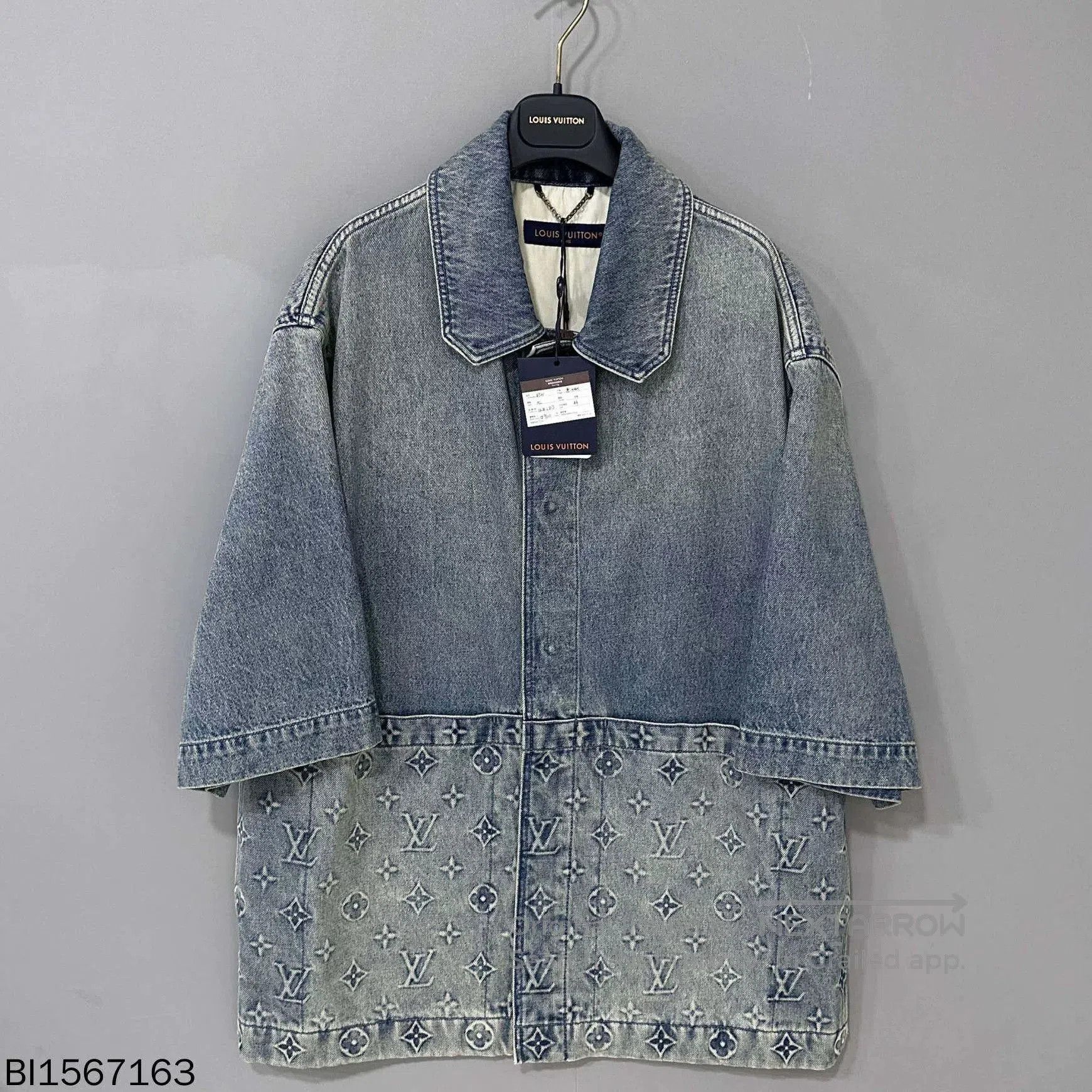 Louis Vuitton Louis Vuitton Embossed Denim Logging Jacket. Size US XL / EU 56 / 4 - 1 Thumbnail