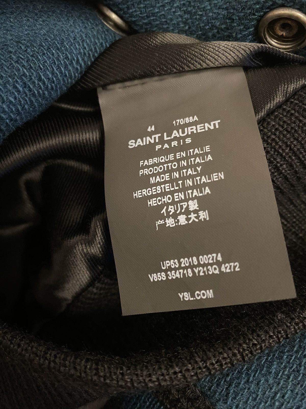 Saint Laurent Paris Saint Laurent green teddy bomber jacket 44 Size US S / EU 44-46 / 1 - 7 Thumbnail