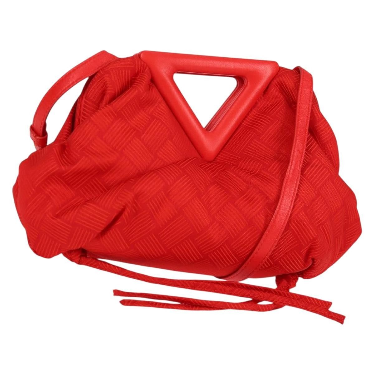 Bottega Veneta Point Shoulder Bag Chunky Knit Fabric