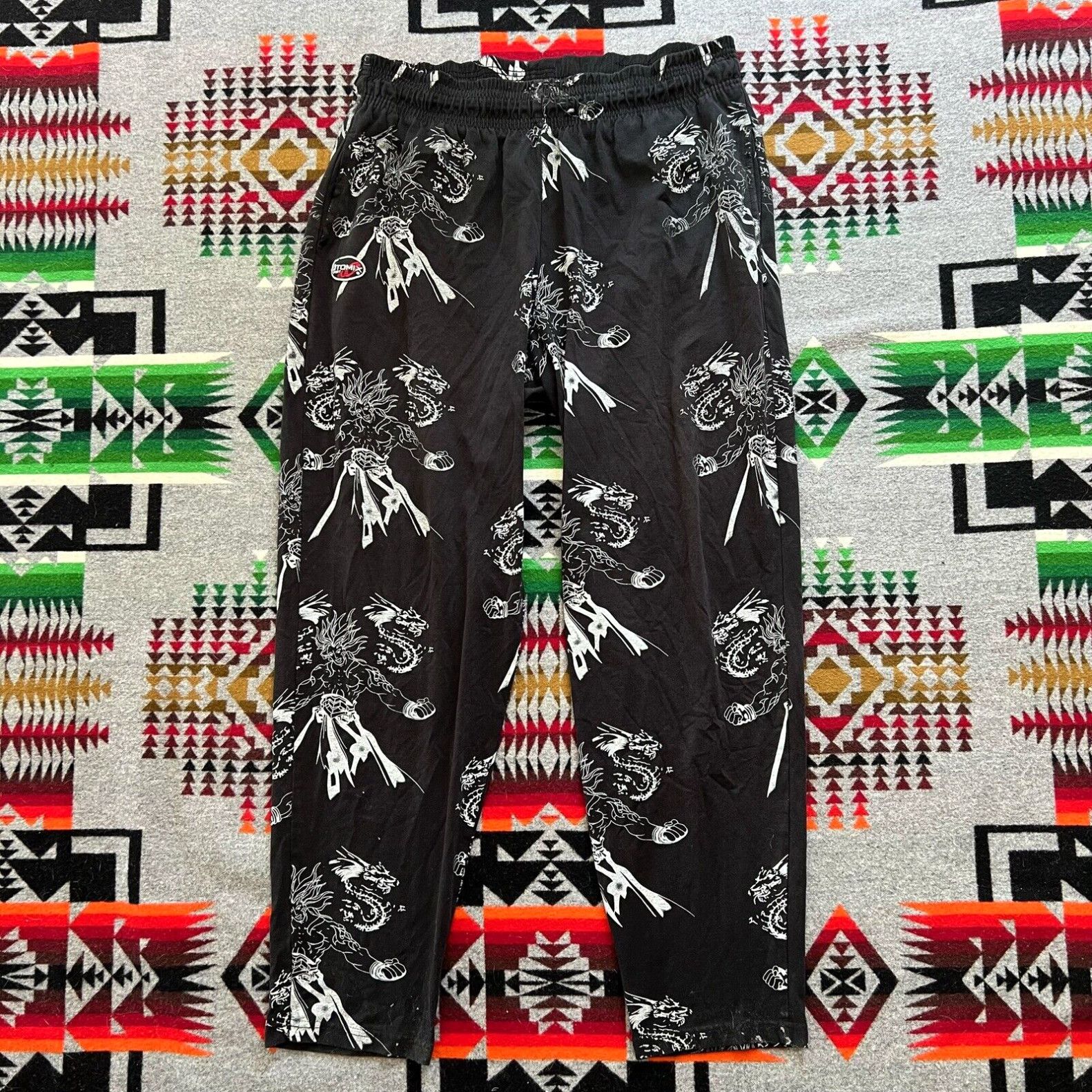 image of Vintage Baggy Pants Otomix Muscle Gym Parachute Anime 90's Men’S Size XL C1 in White, Men's