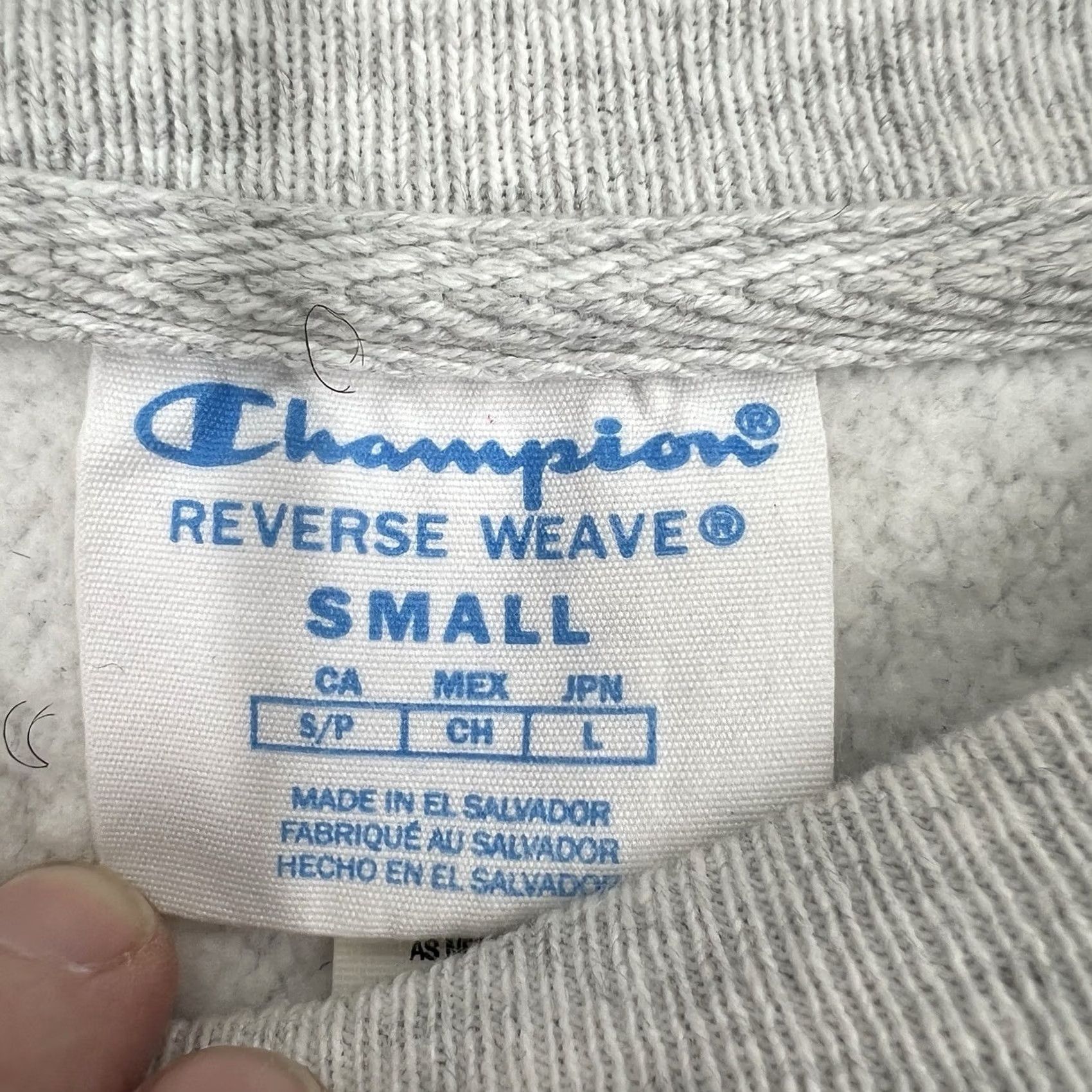 Champion VINTAGE UCONN Champion Sweatshirt Size Small Grey Reverse Weave Classic Pullover Sports University Size US S / EU 44-46 / 1 - 2 Thumbnail