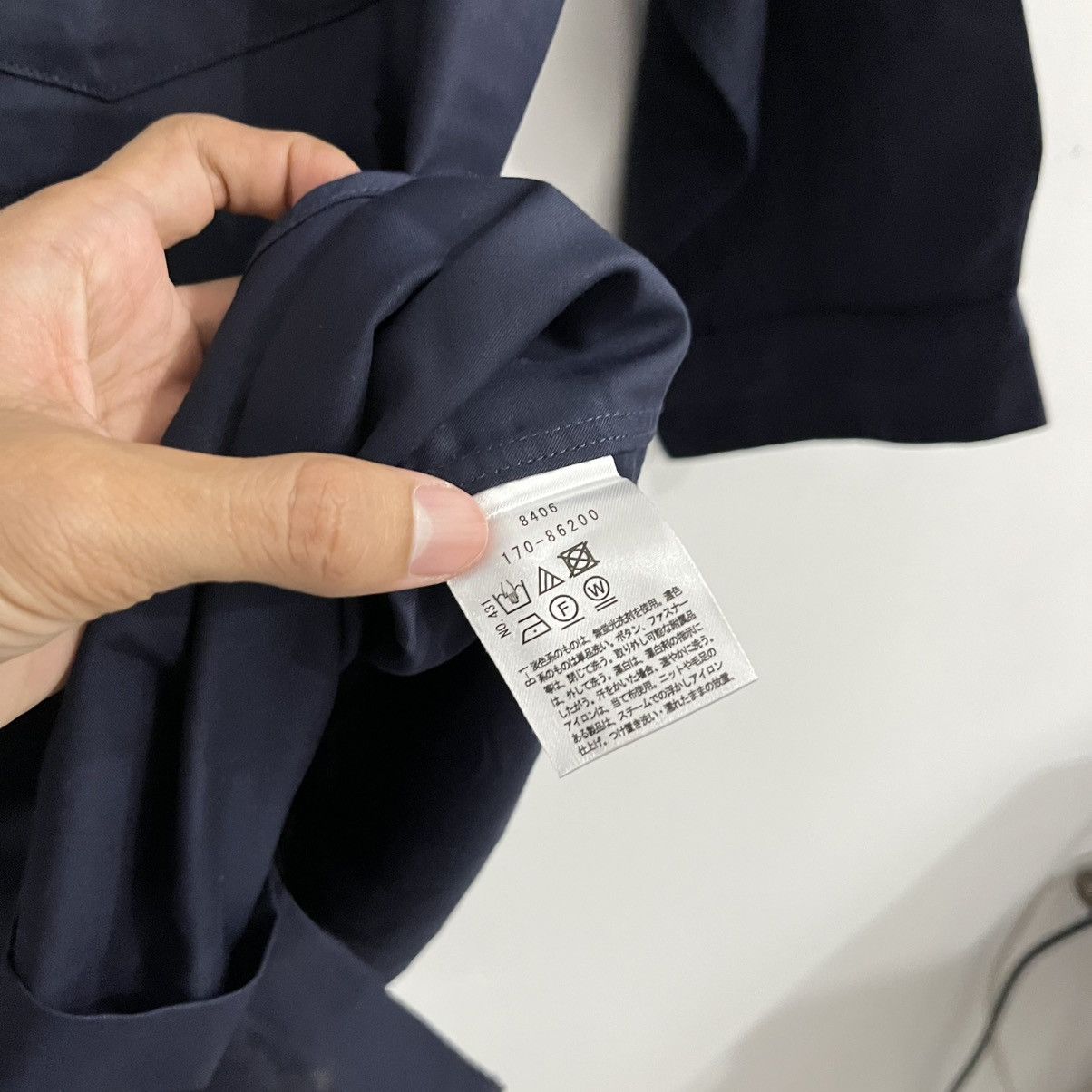 Japanese Brand Takeo Kikuchi Basic Darknavy 3/4 Sleeve Shirt Size US S / EU 44-46 / 1 - 6 Thumbnail