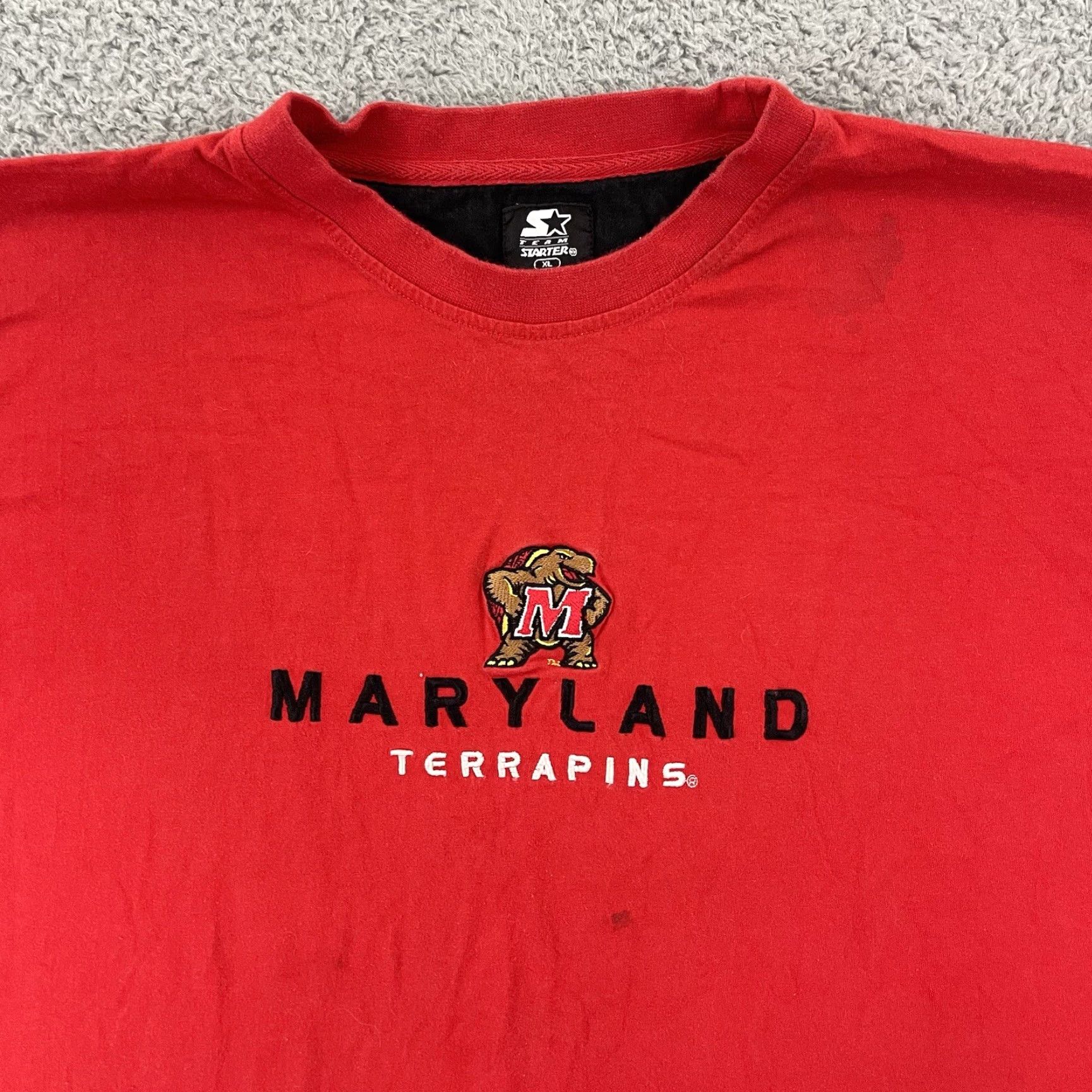 Starter VINTAGE Starter Maryland Terrapins T-Shirt Adult XL Red University College 90s Mens Size US XL / EU 56 / 4 - 3 Thumbnail