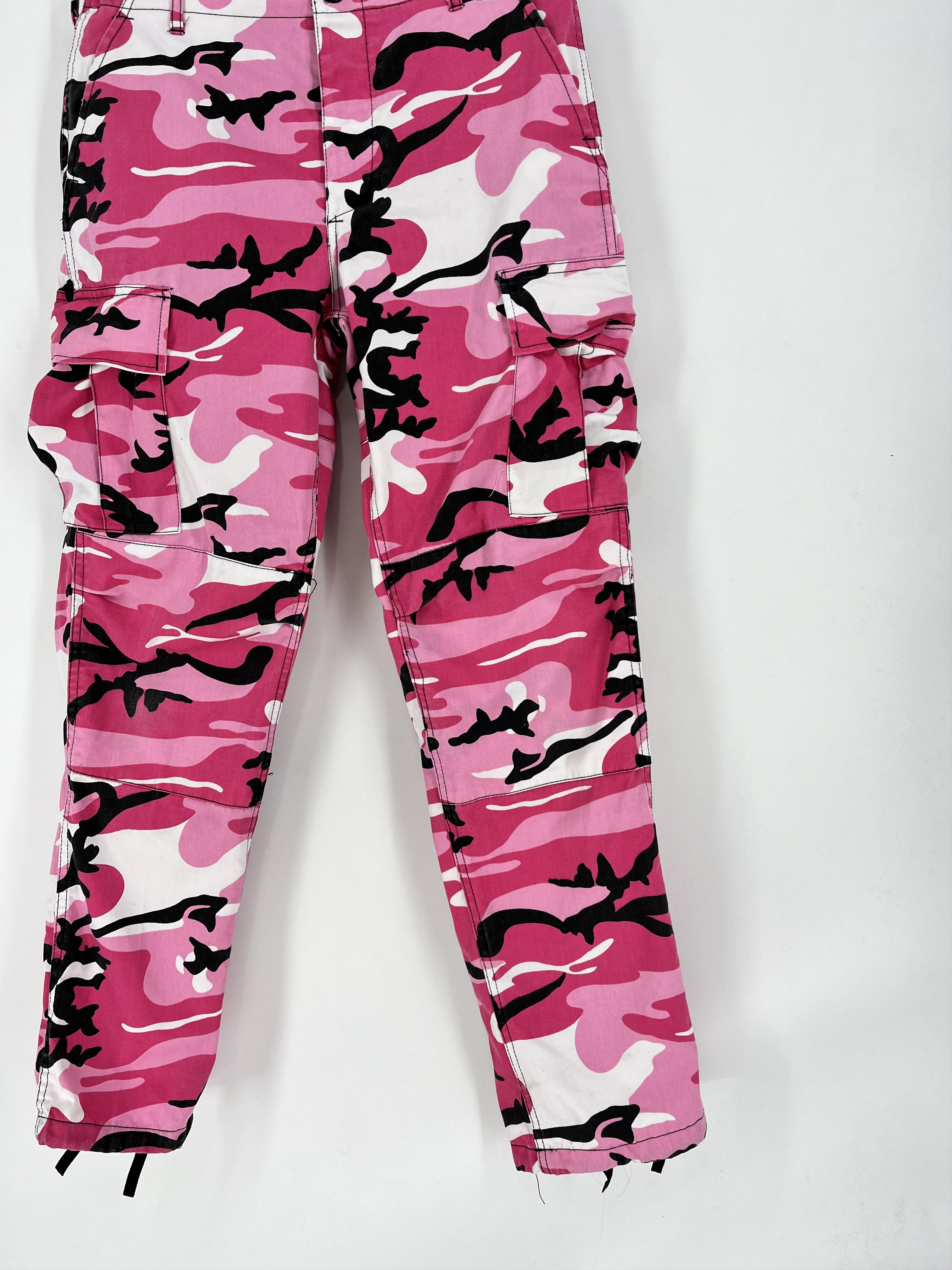 Rothco Pink Camo BDU Cargo Pants Design Style Travis Scott Size US 32 / EU 48 - 4 Thumbnail