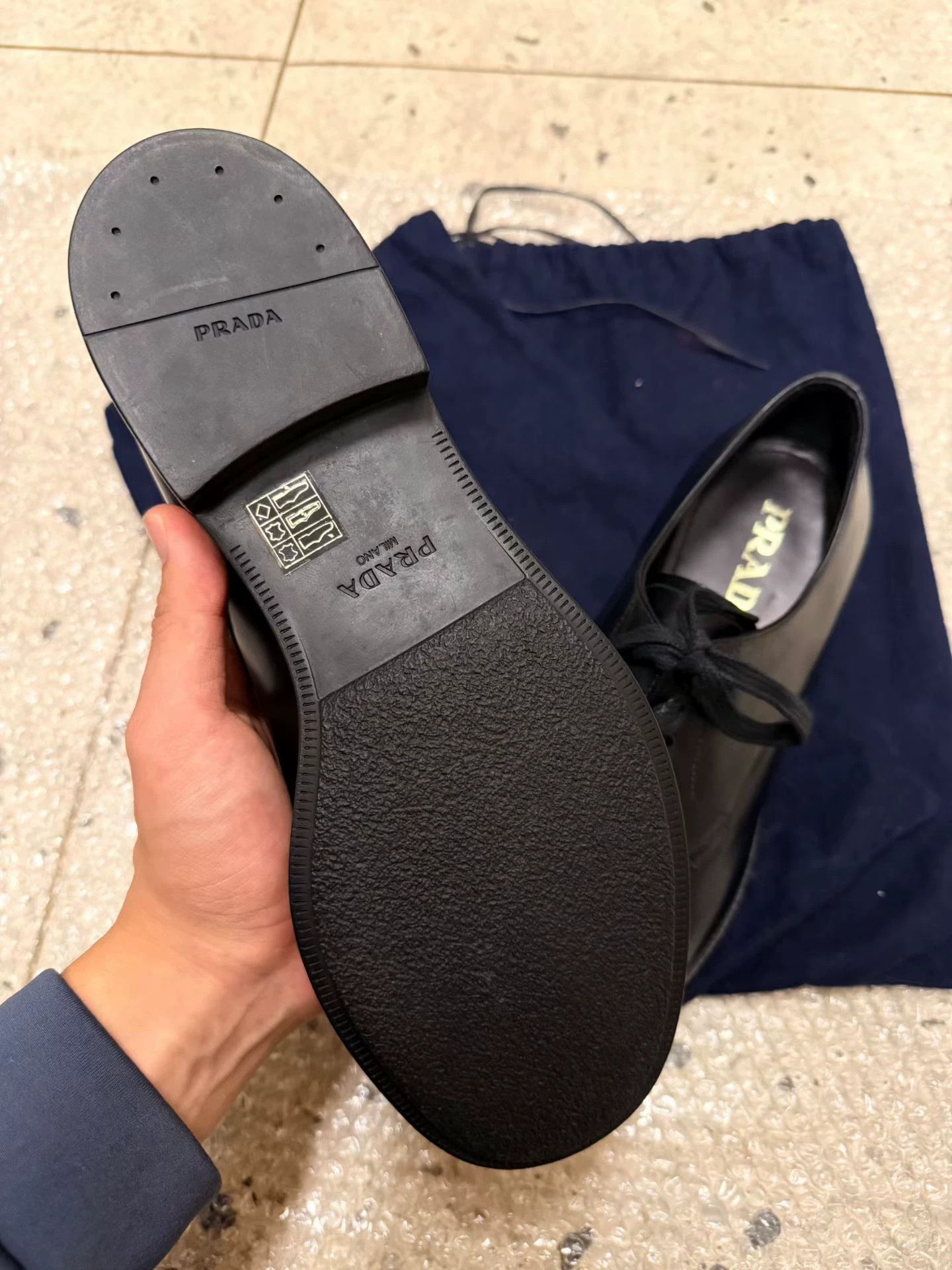Prada Prada Black Pointed-Toe Derby Size US 10 / IT 40 - 6 Thumbnail