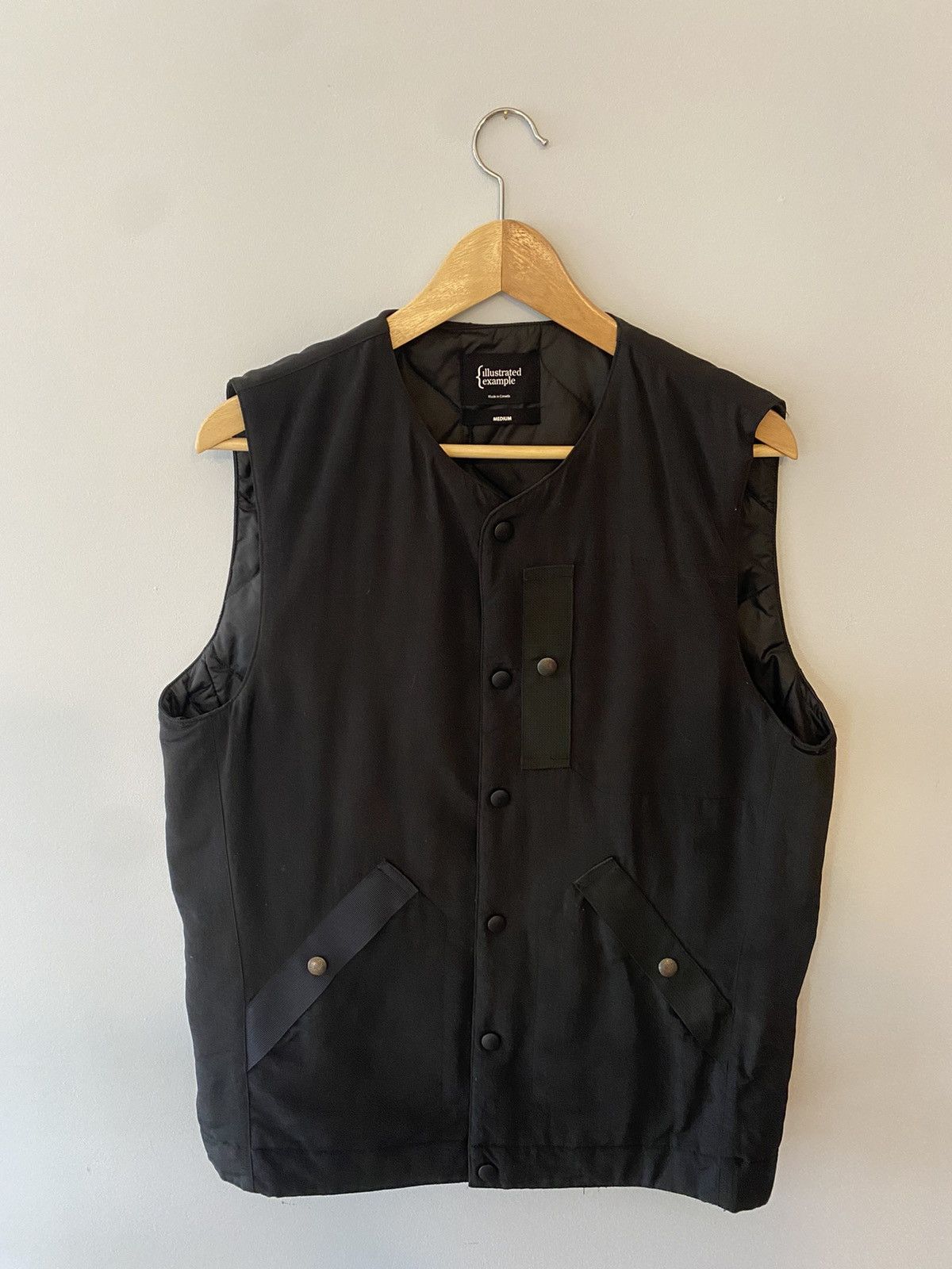 image of Illustrated Example Primaloft Insulated Vest in Black, Men's (Size Medium)