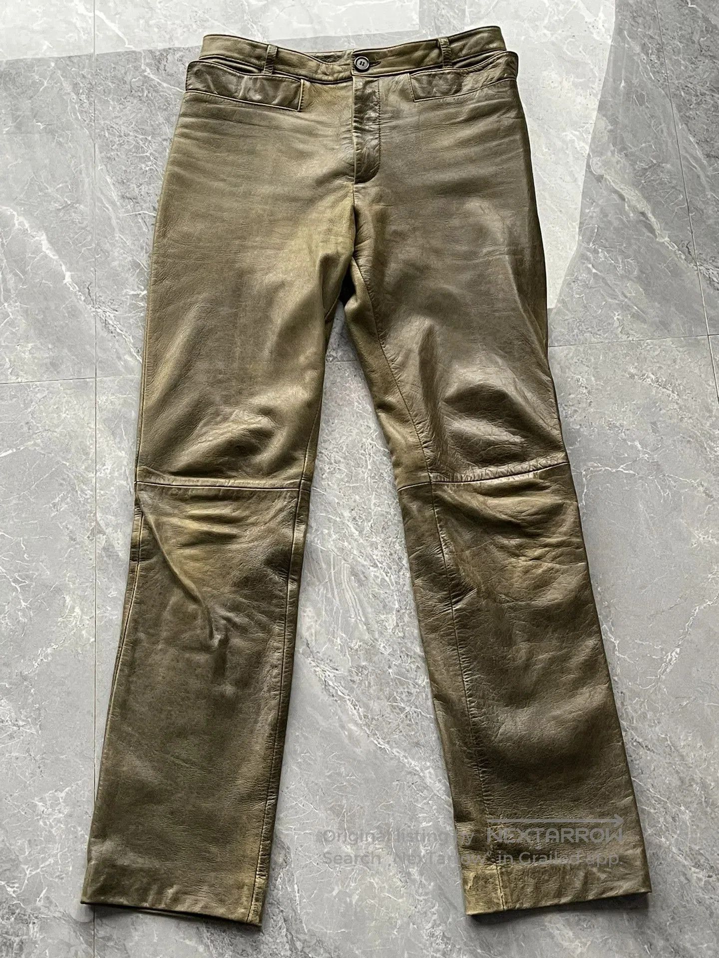 Dirk Bikkembergs Archive Dirk Bikkemberg Pants with leather belts