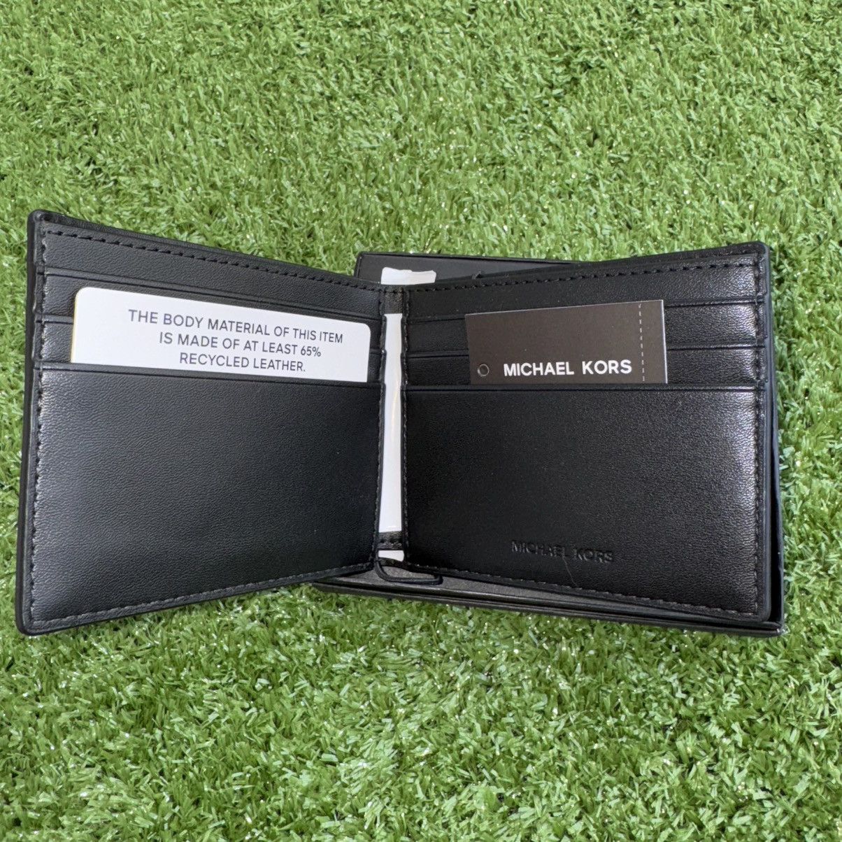 Michael Kors × Vintage Michael Kors Black Leather Slim Bi-Fold (Billfold) Wallet Size ONE SIZE - 3 Thumbnail