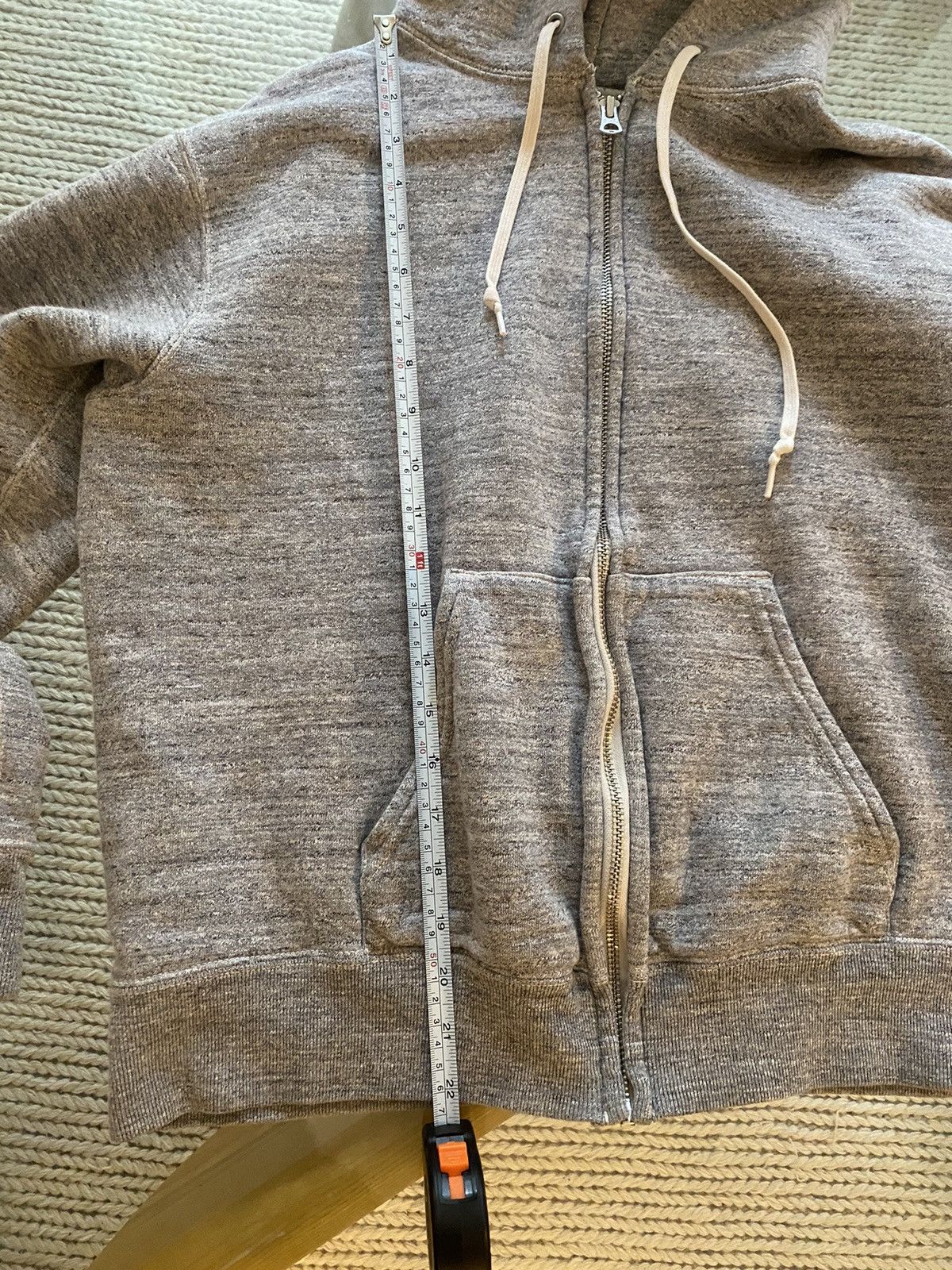 Japanese Brand Loopwheel gray zip up hoodie Size US S / EU 44-46 / 1 - 2 Thumbnail
