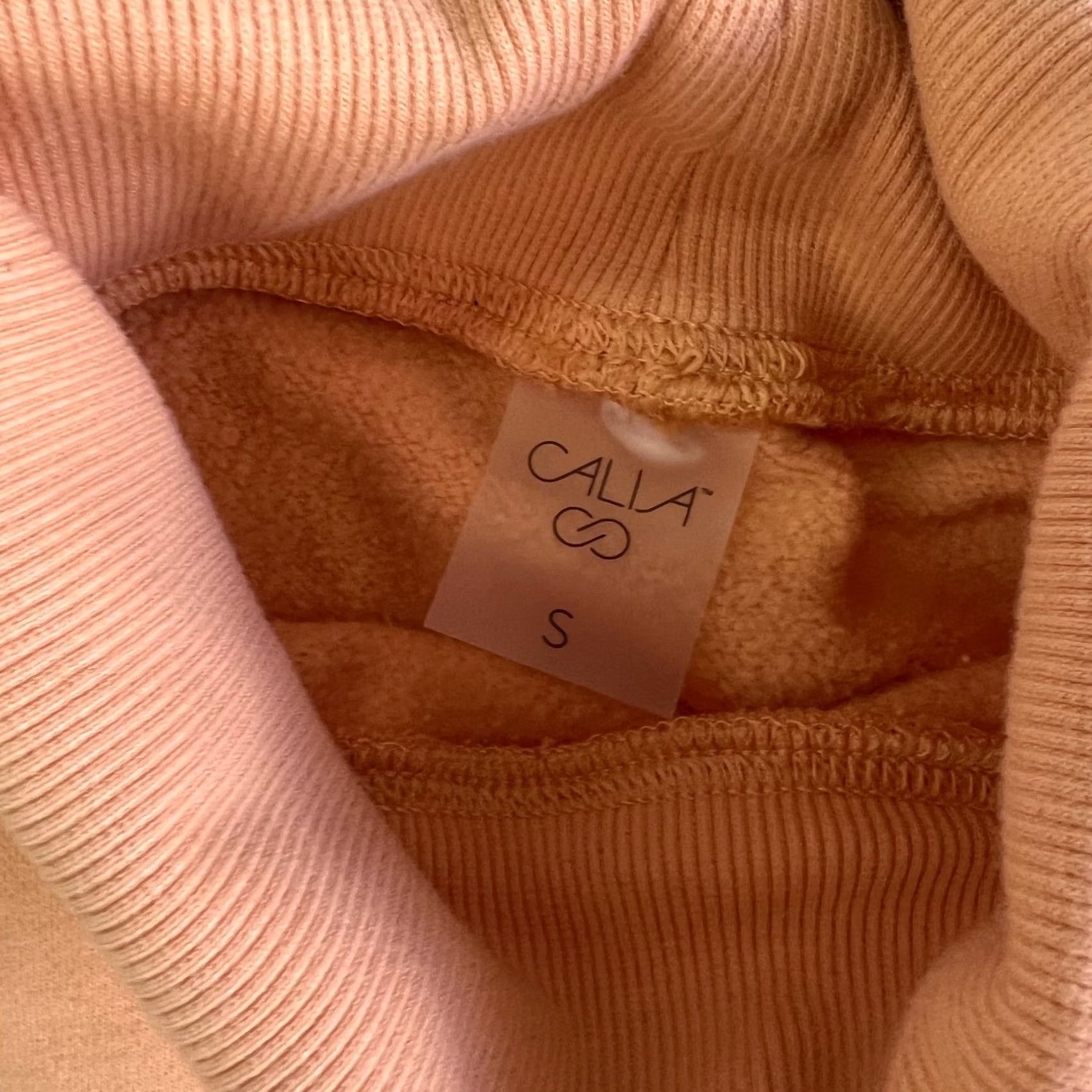 Vintage CALIA Sweatshirt Womens Small Orange Turtleneck Fleece Pullover Athletic Top Size S / US 4 / IT 40 - 3 Thumbnail